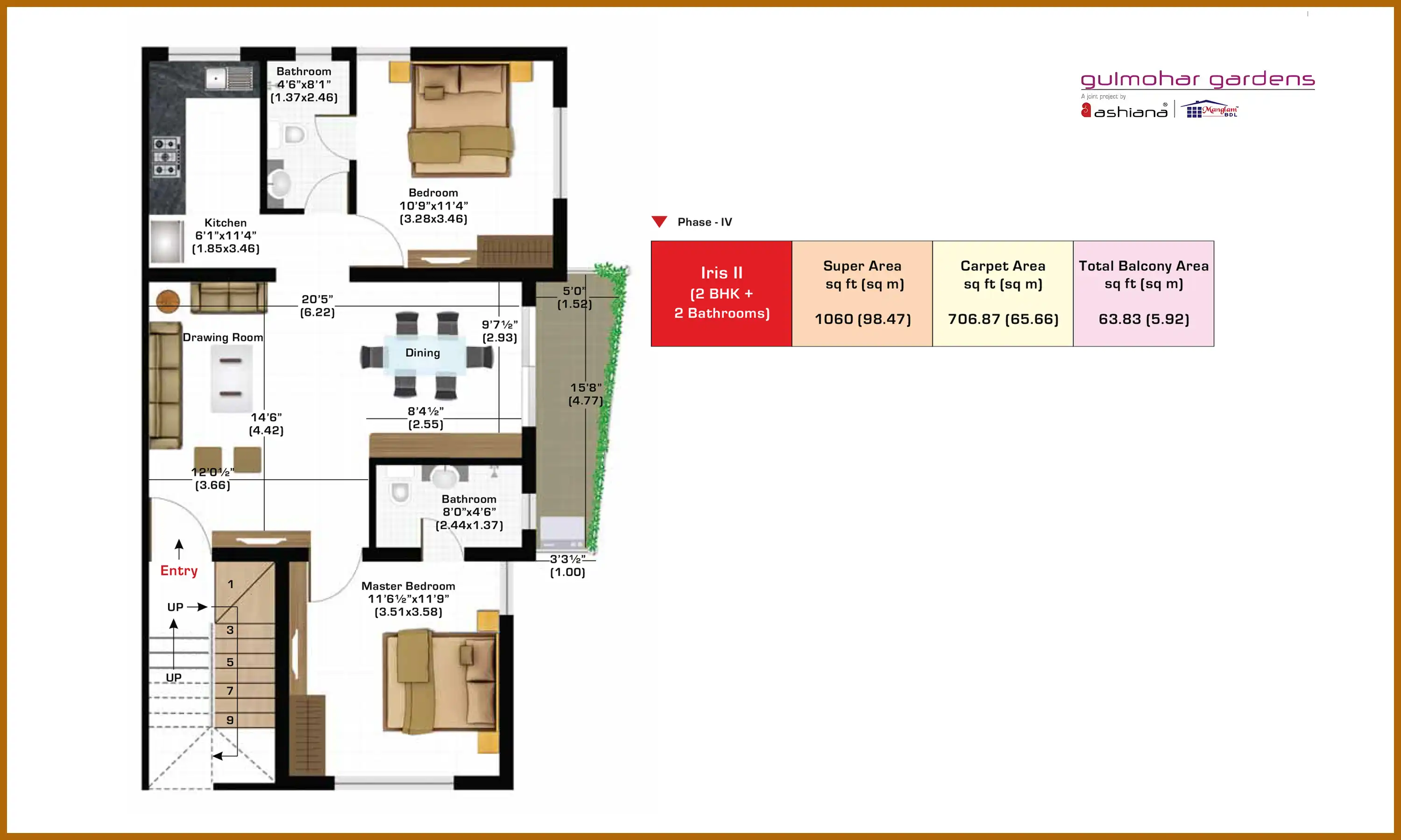 1060 Sqft
