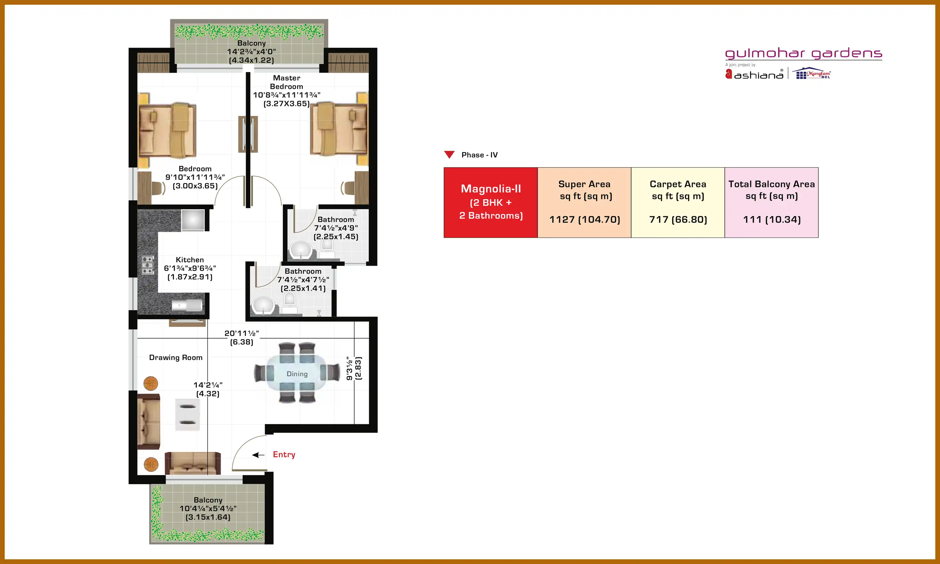 1127 Sqft