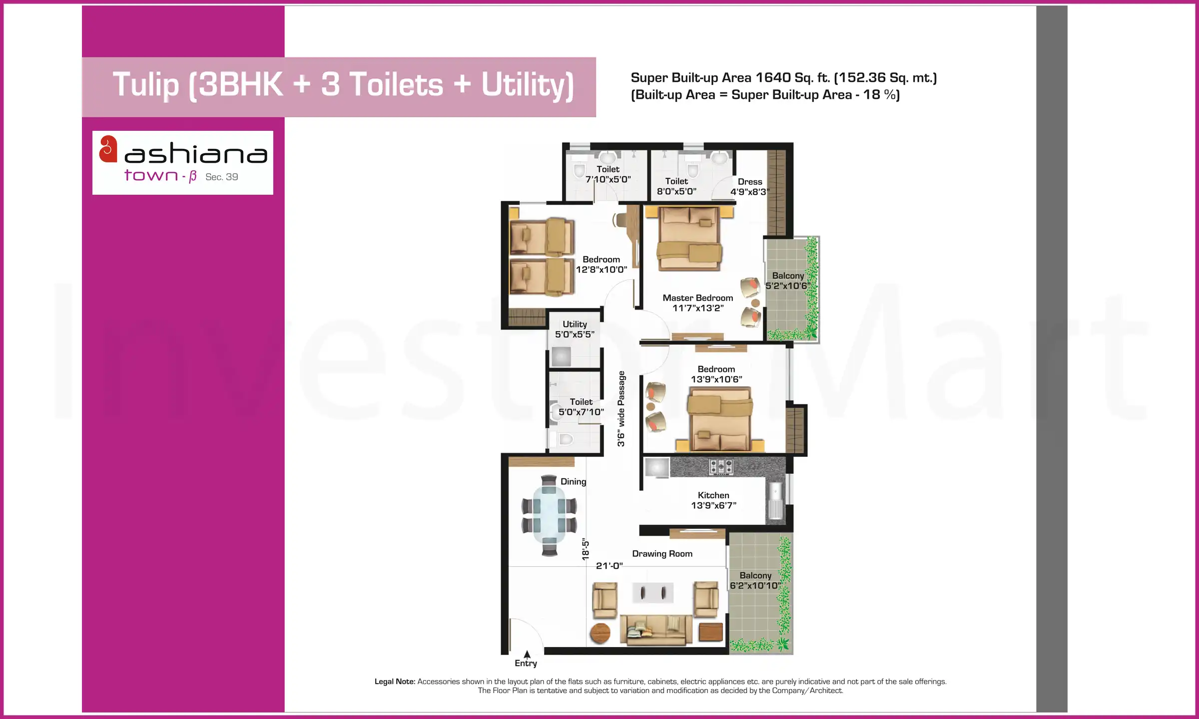 1640 Sqft