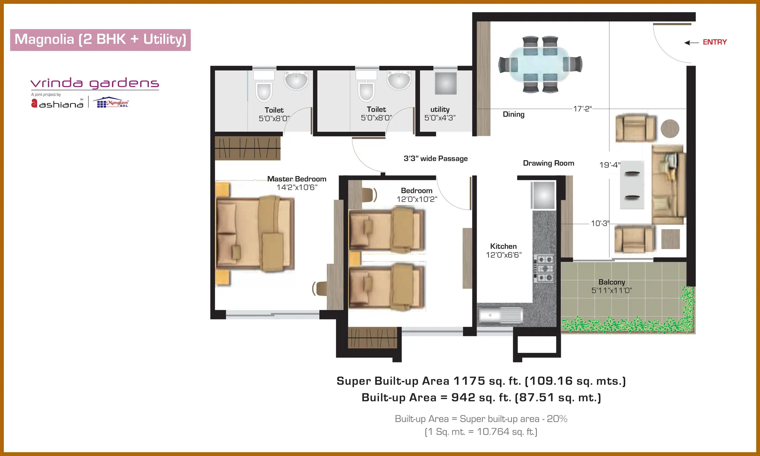 1175 Sqft