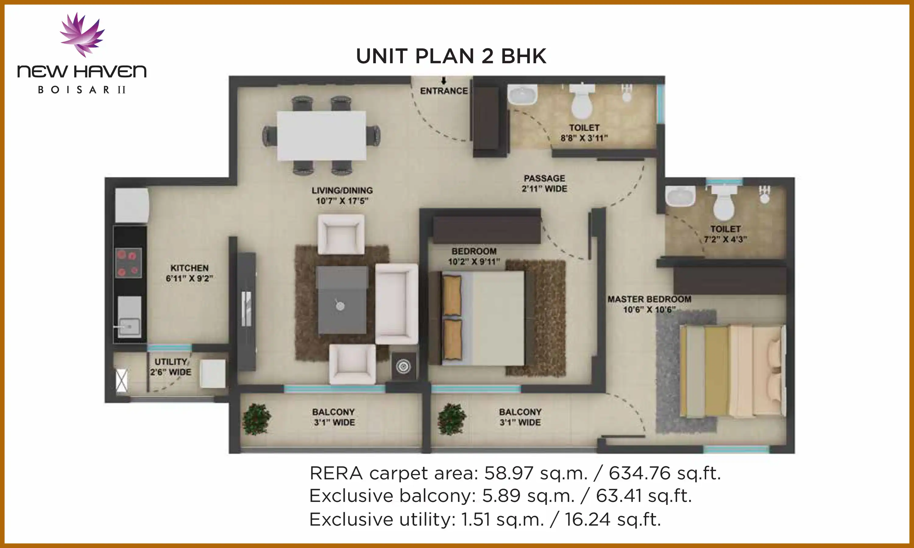 635 Sqft