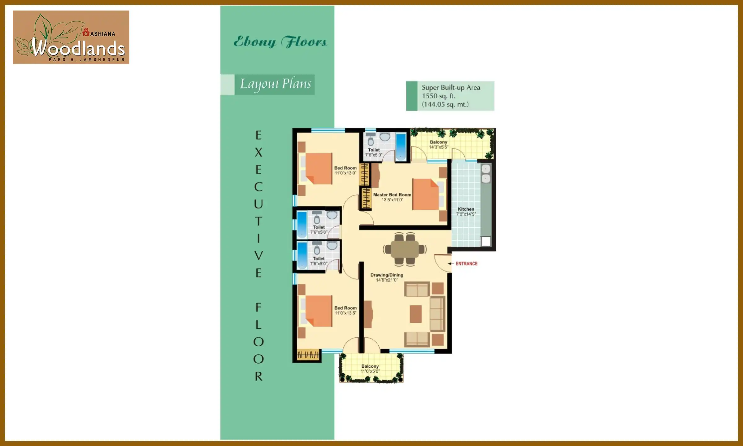 1550 Sqft