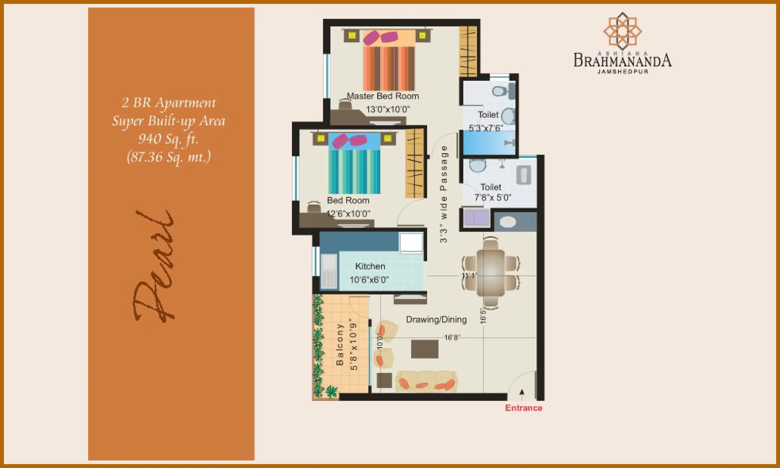 940 Sqft