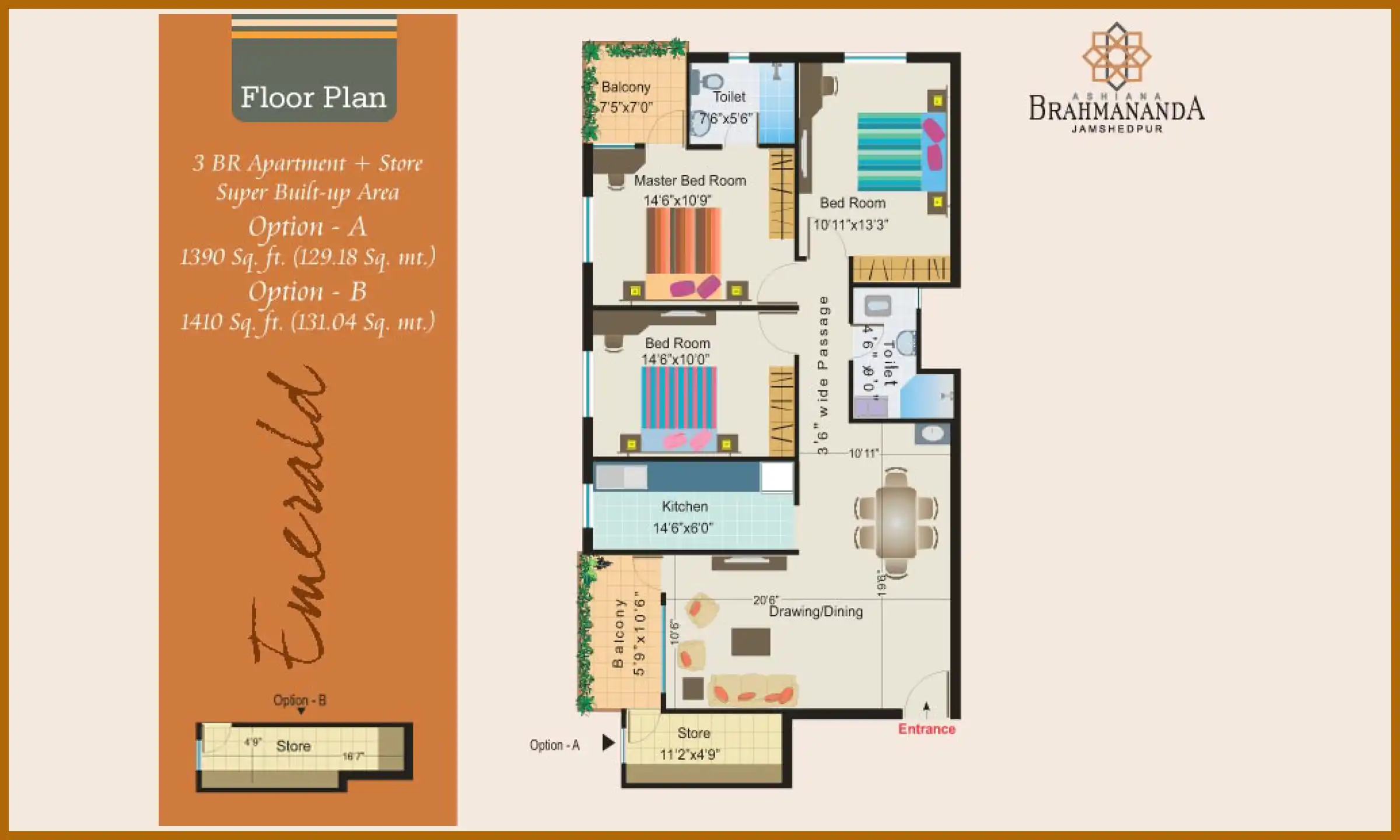 1410 Sqft
