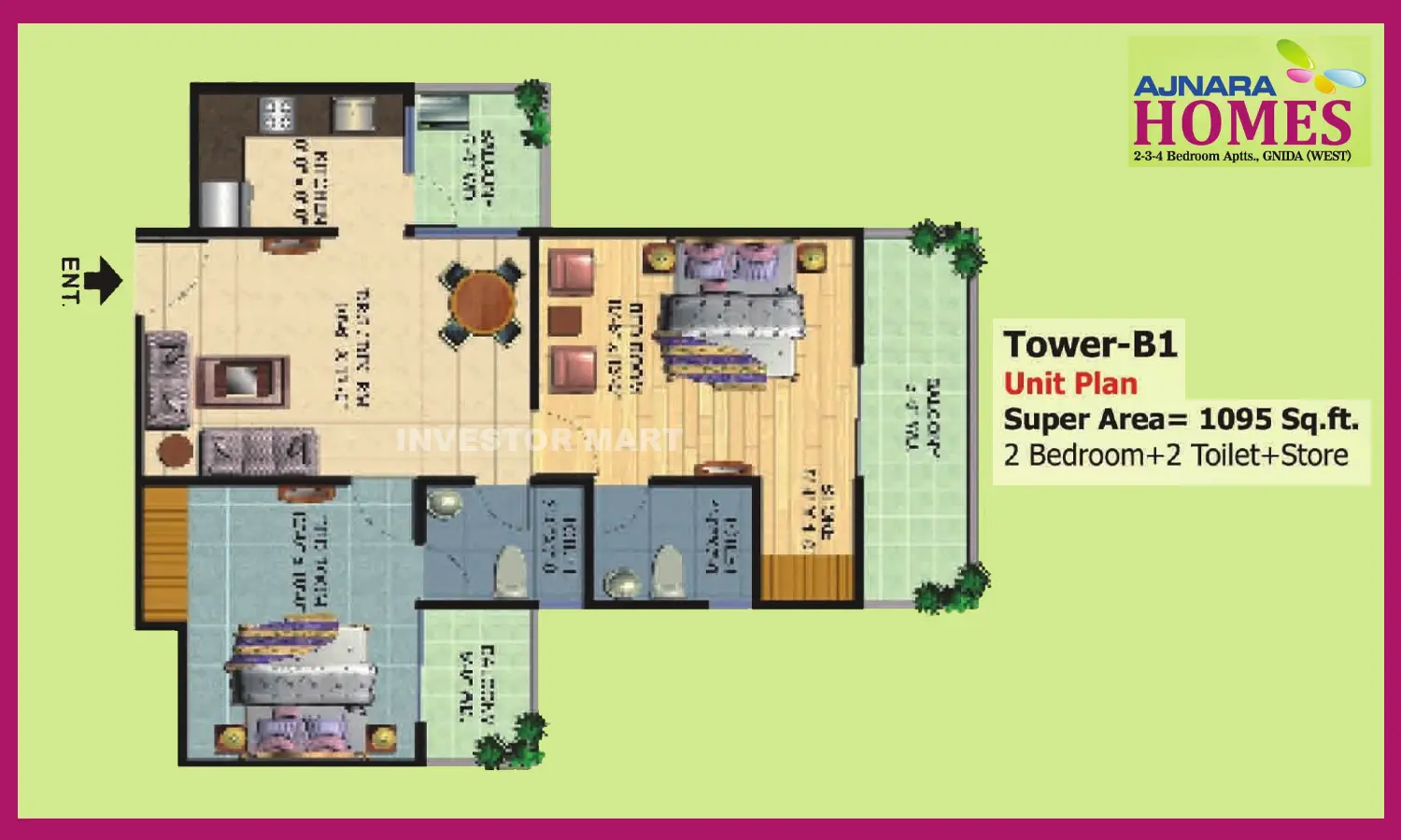 1095 Sqft