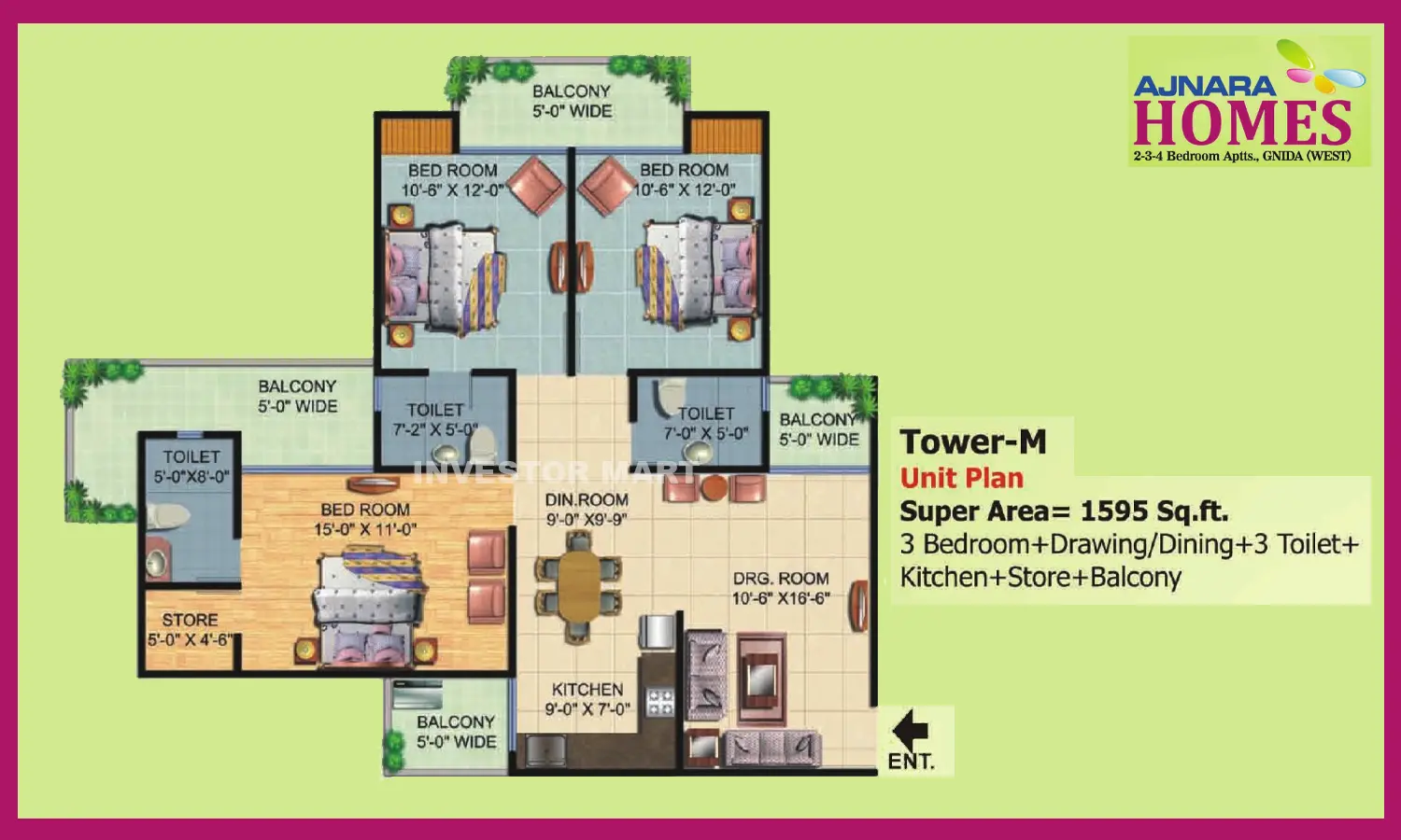 1595 Sqft