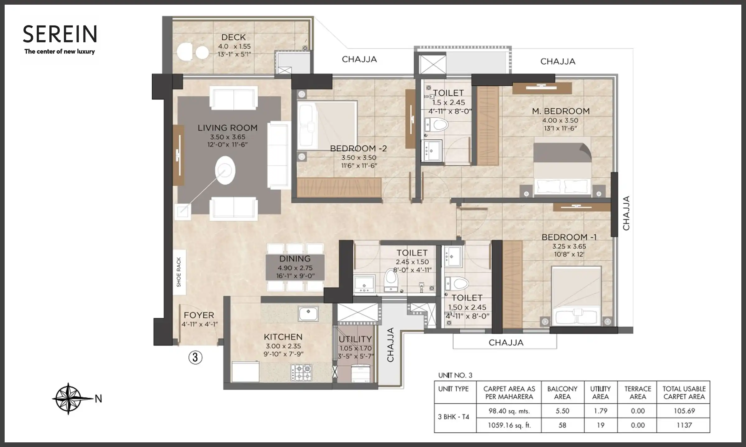 1137 Sqft