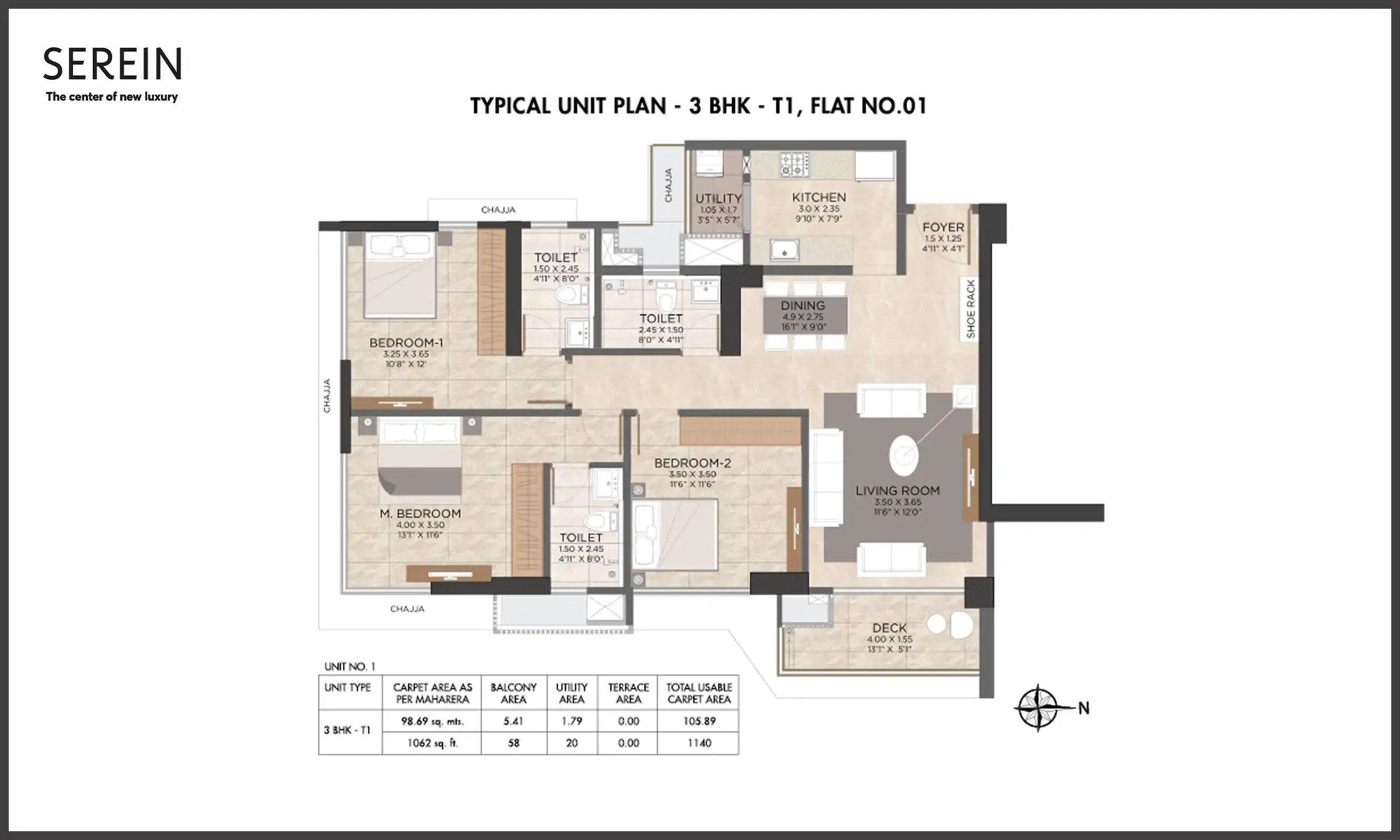 1140 Sqft