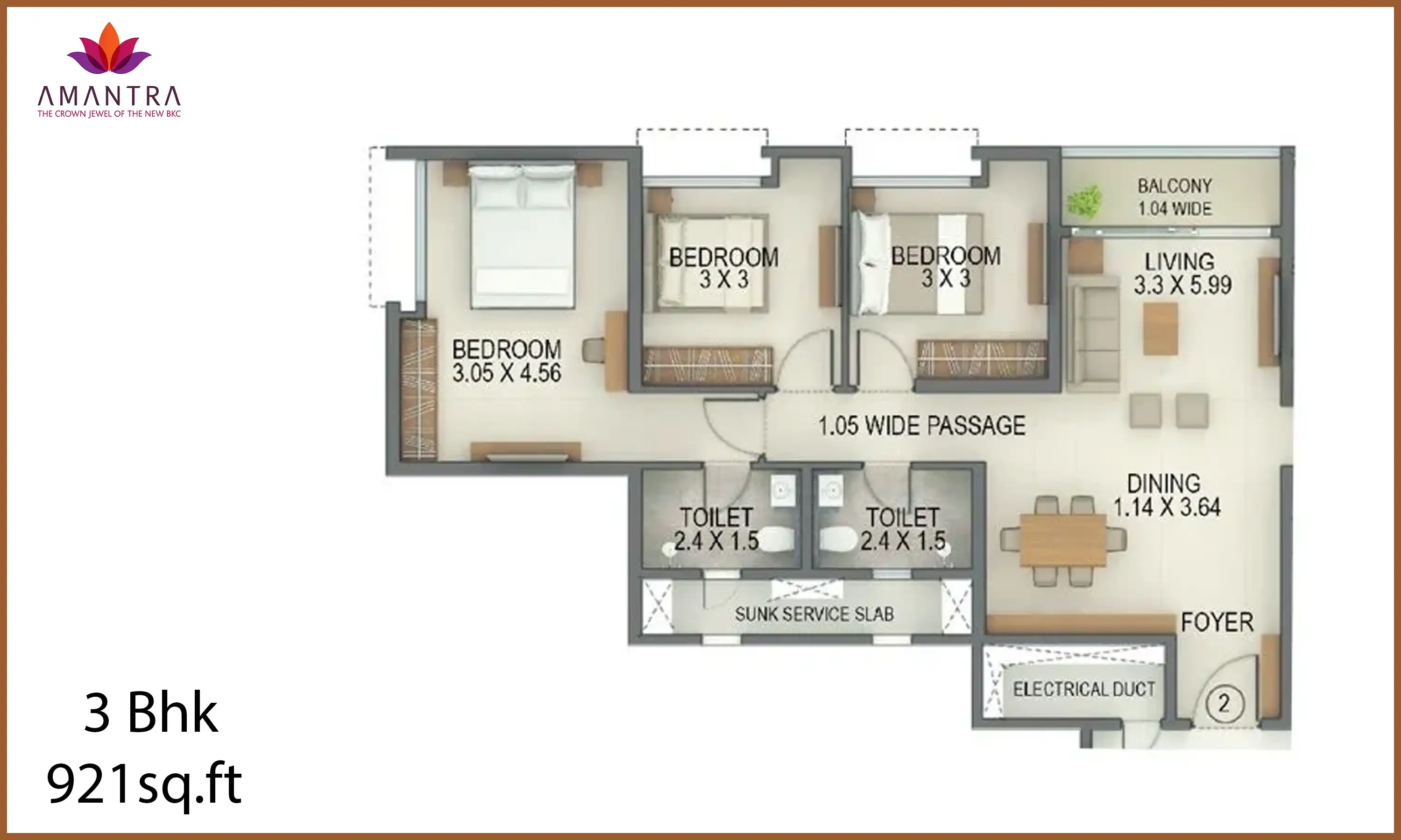 921 Sqft