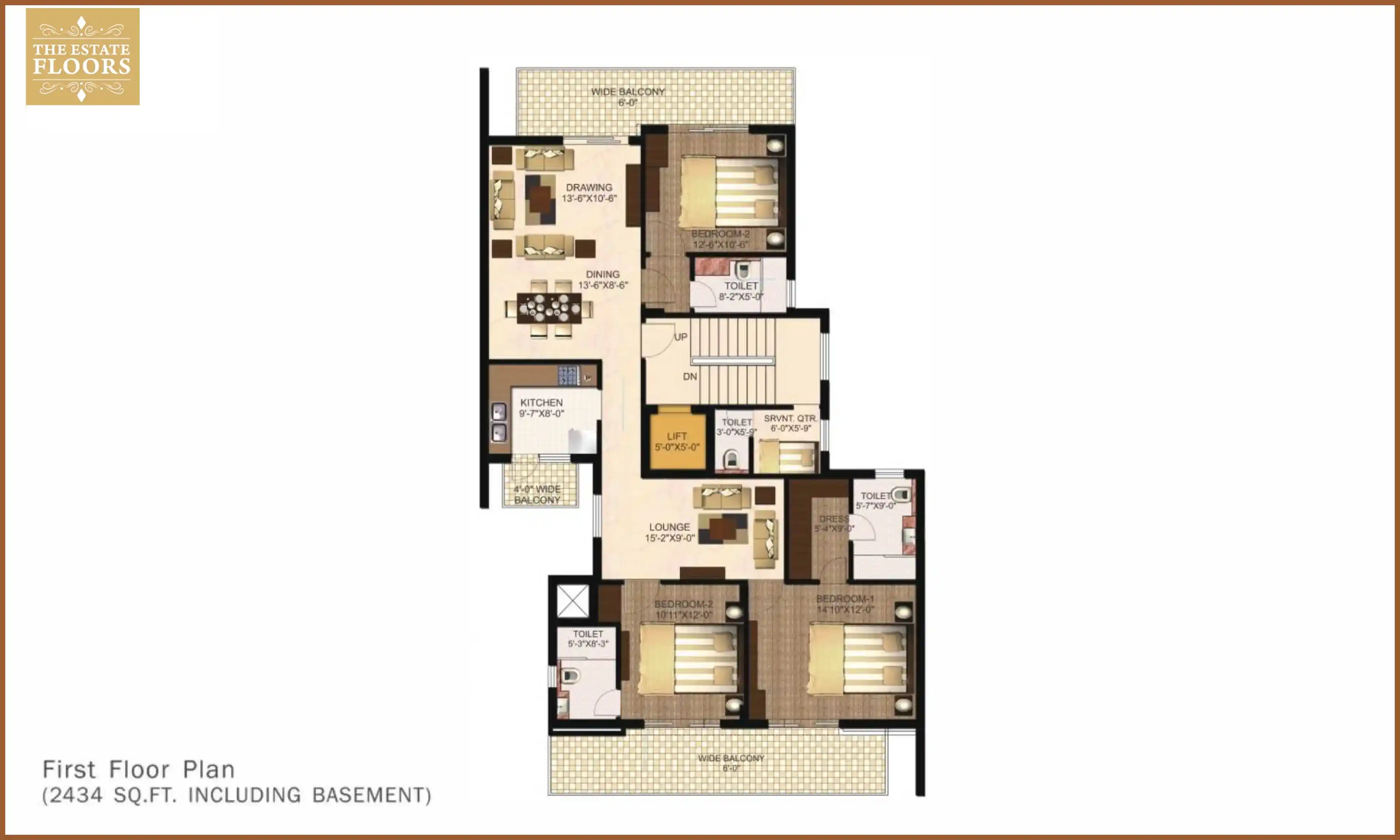2434 Sqft