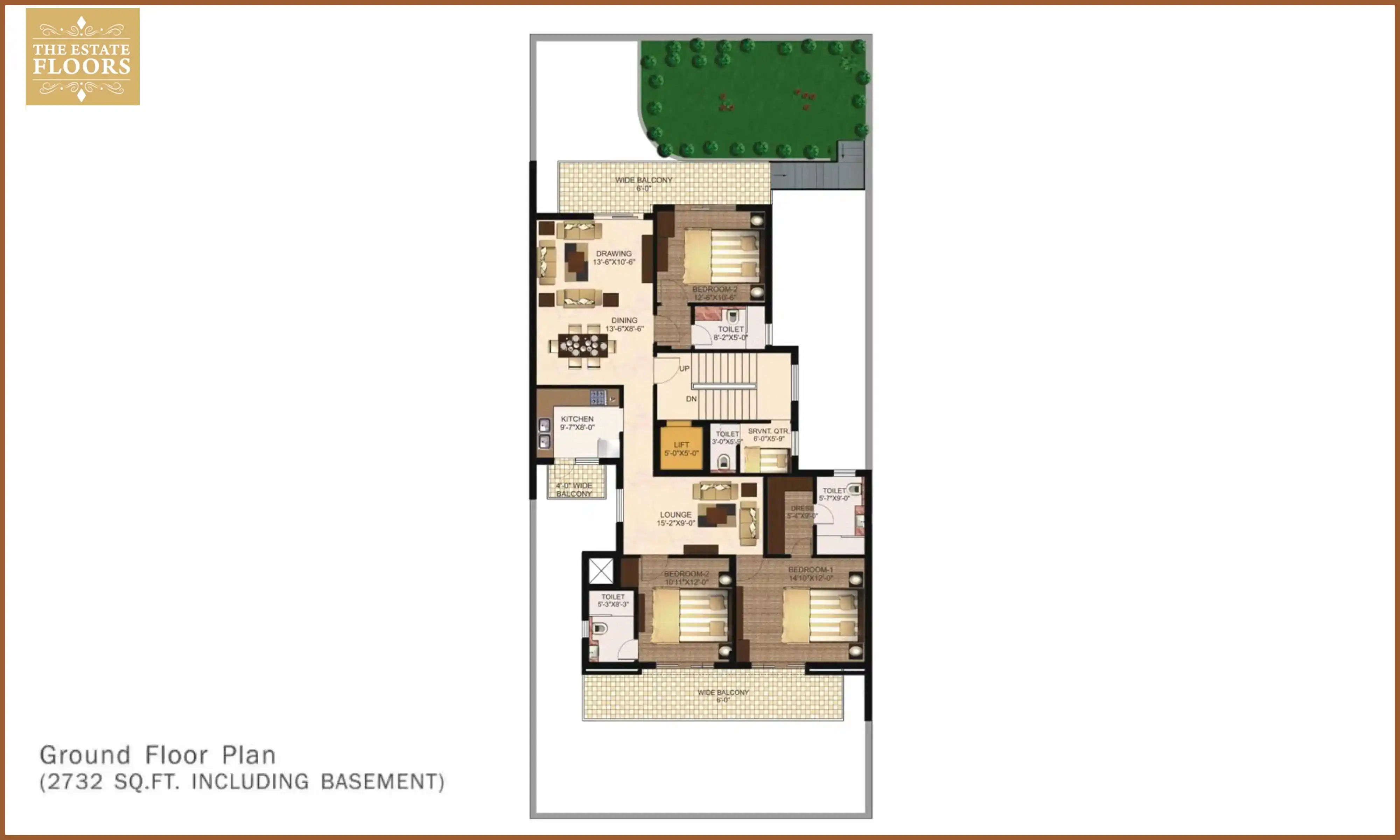 2732 Sqft
