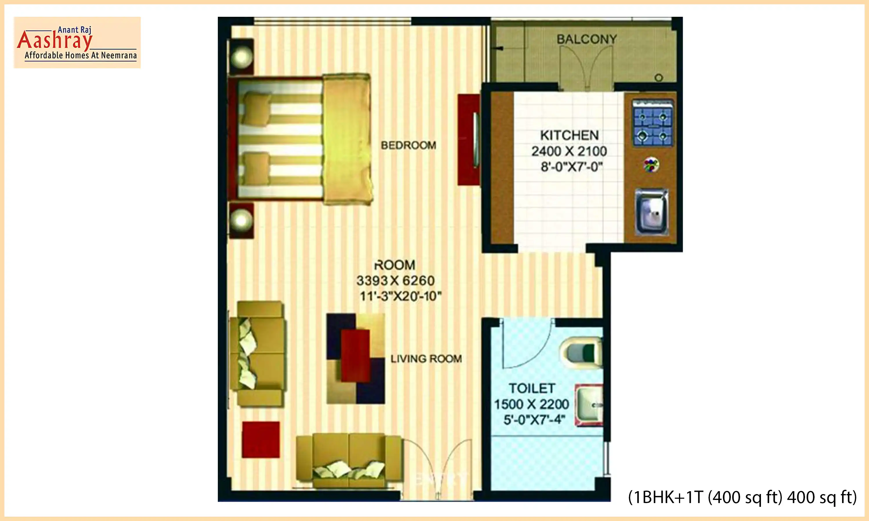 400 Sqft