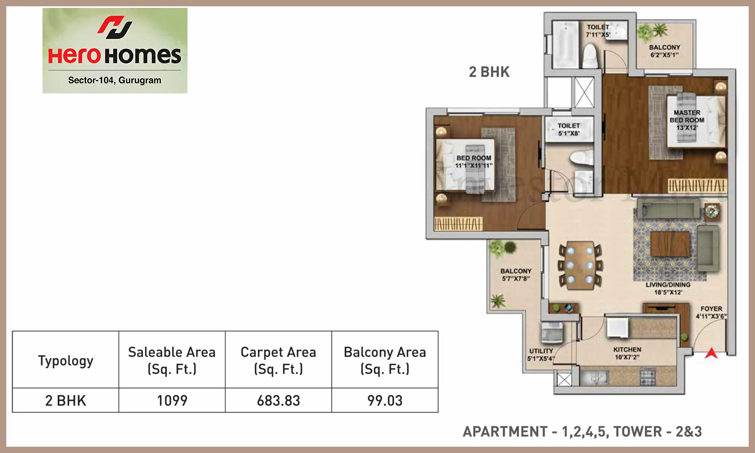1099 Sqft