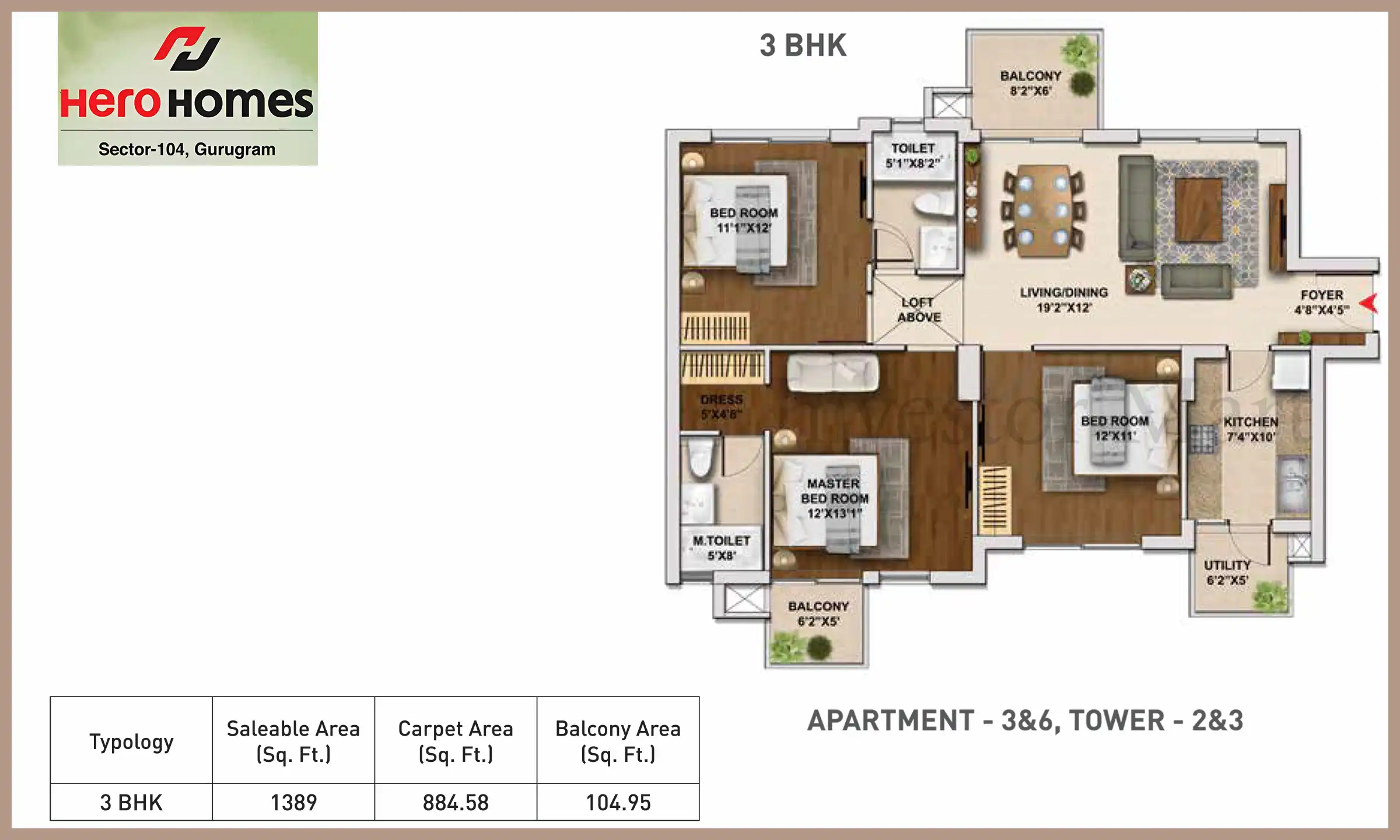 1389 Sqft
