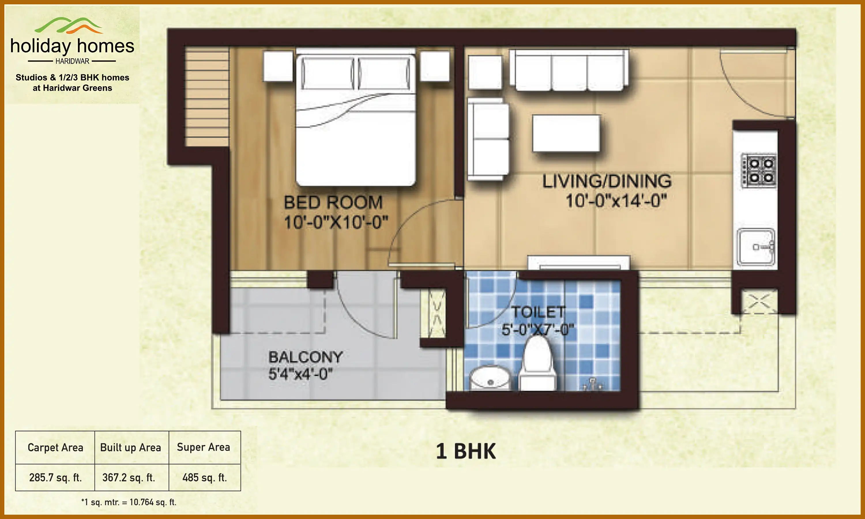 485 Sqft