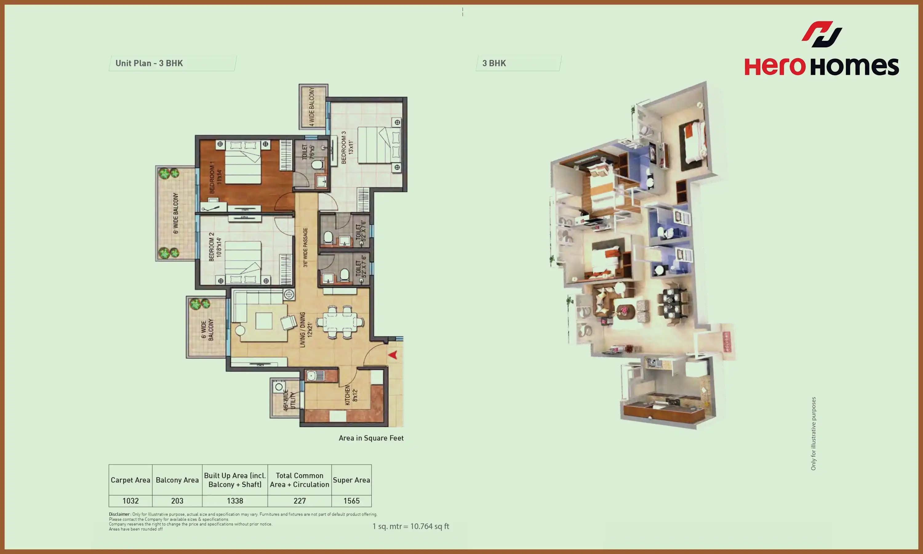 1565 Sqft