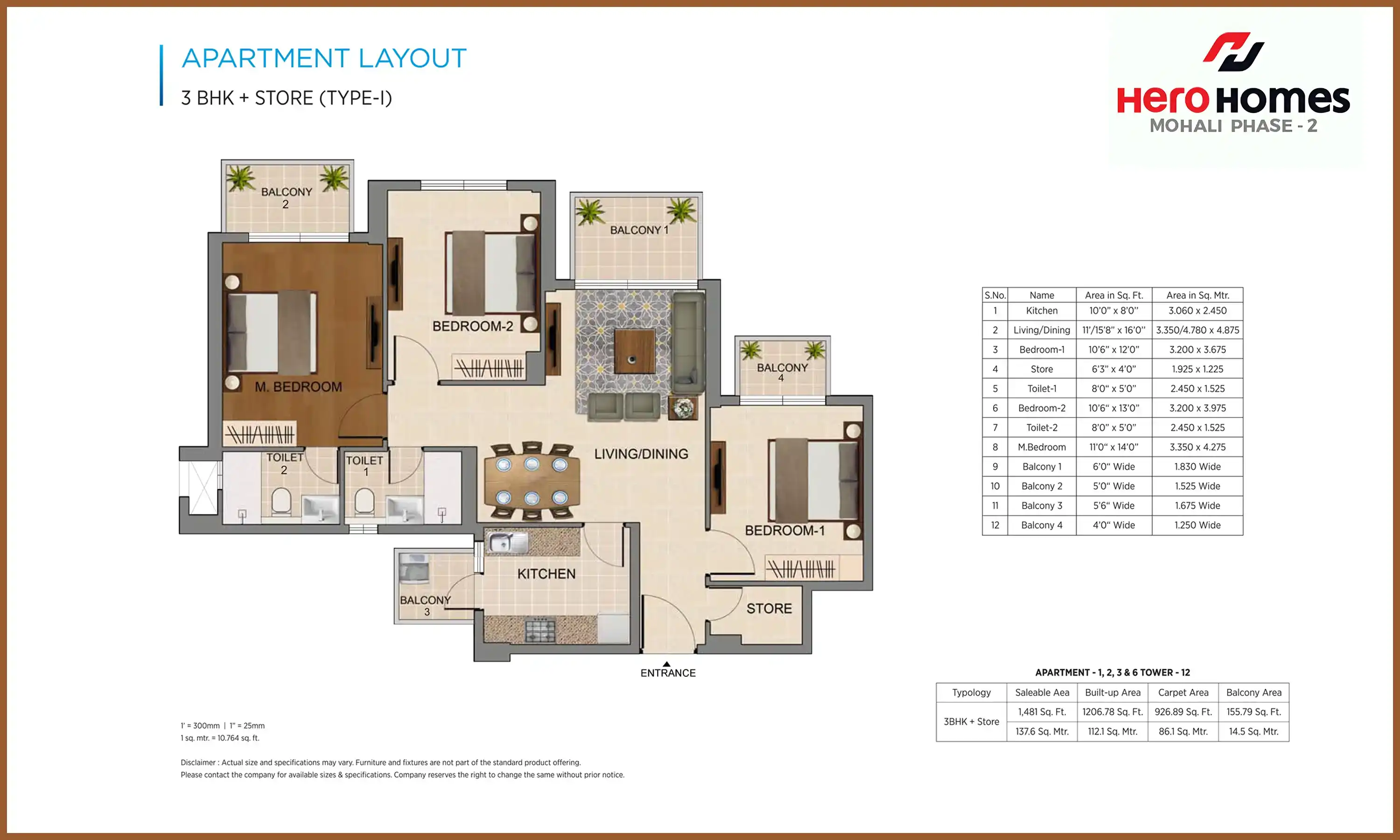 1481 Sqft