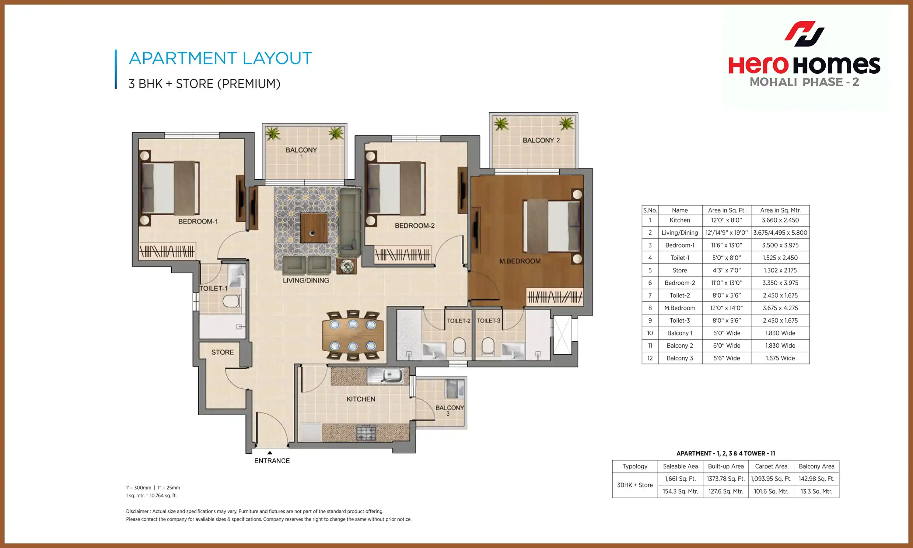 1661 Sqft