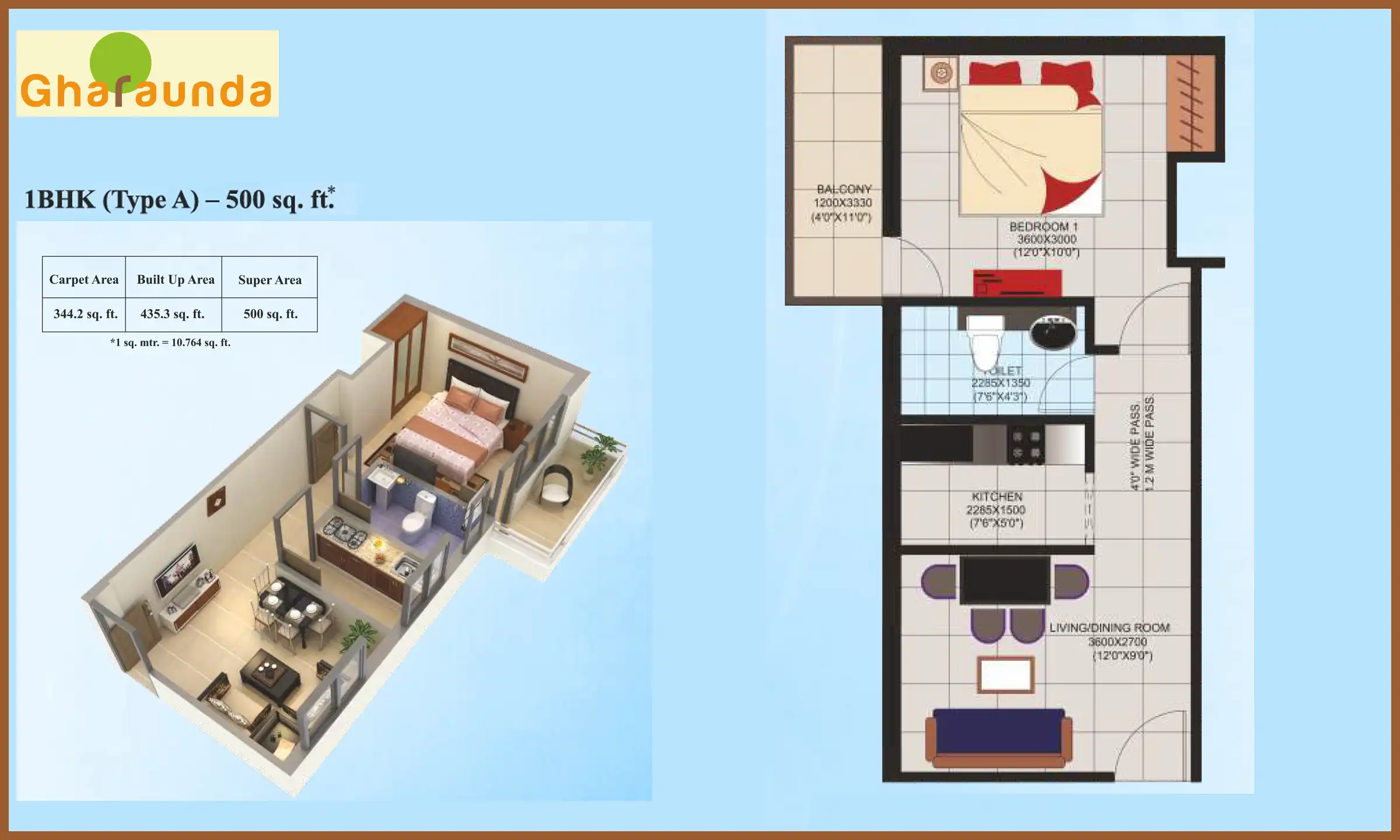 500 Sqft