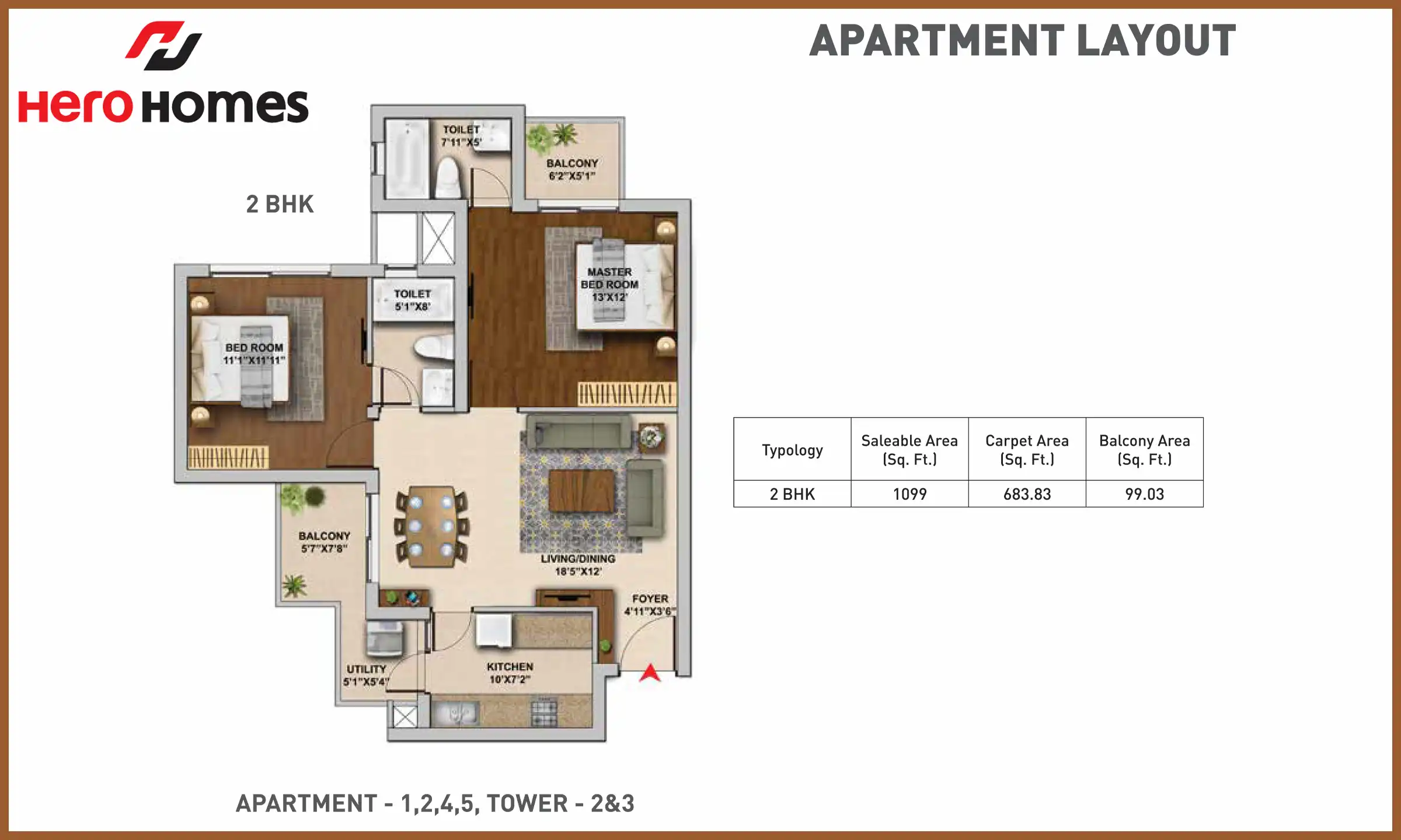 1099 Sqft