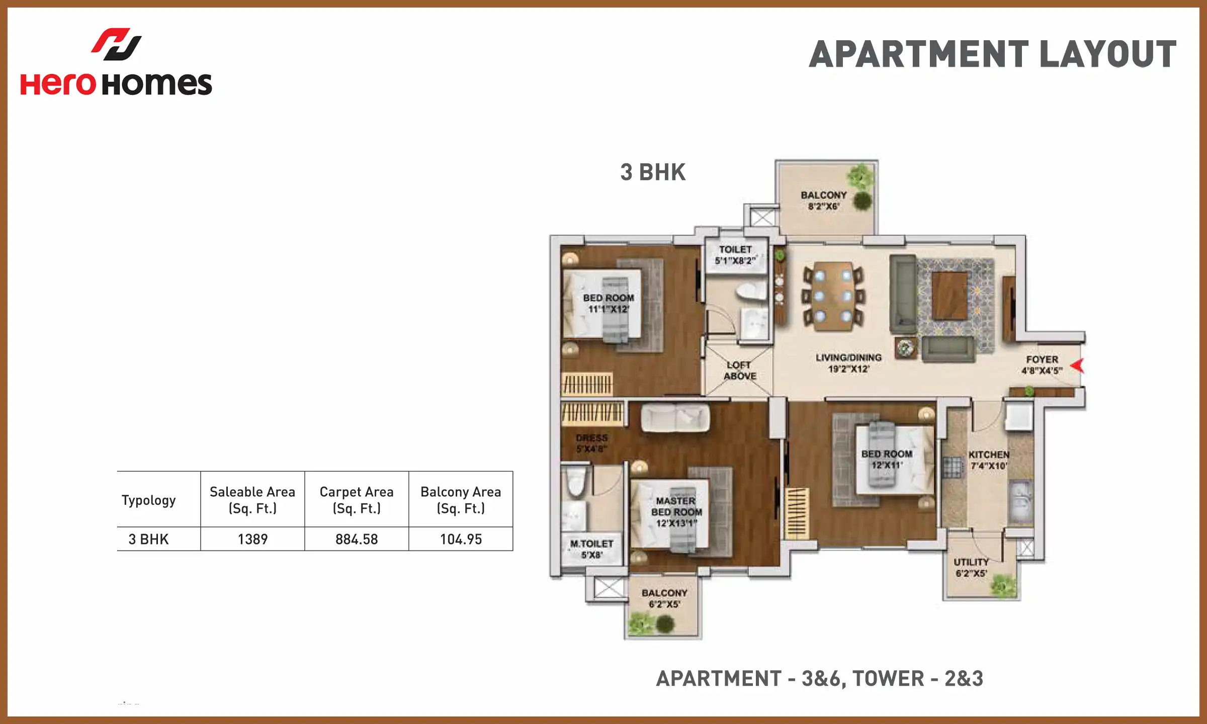 1389 Sqft