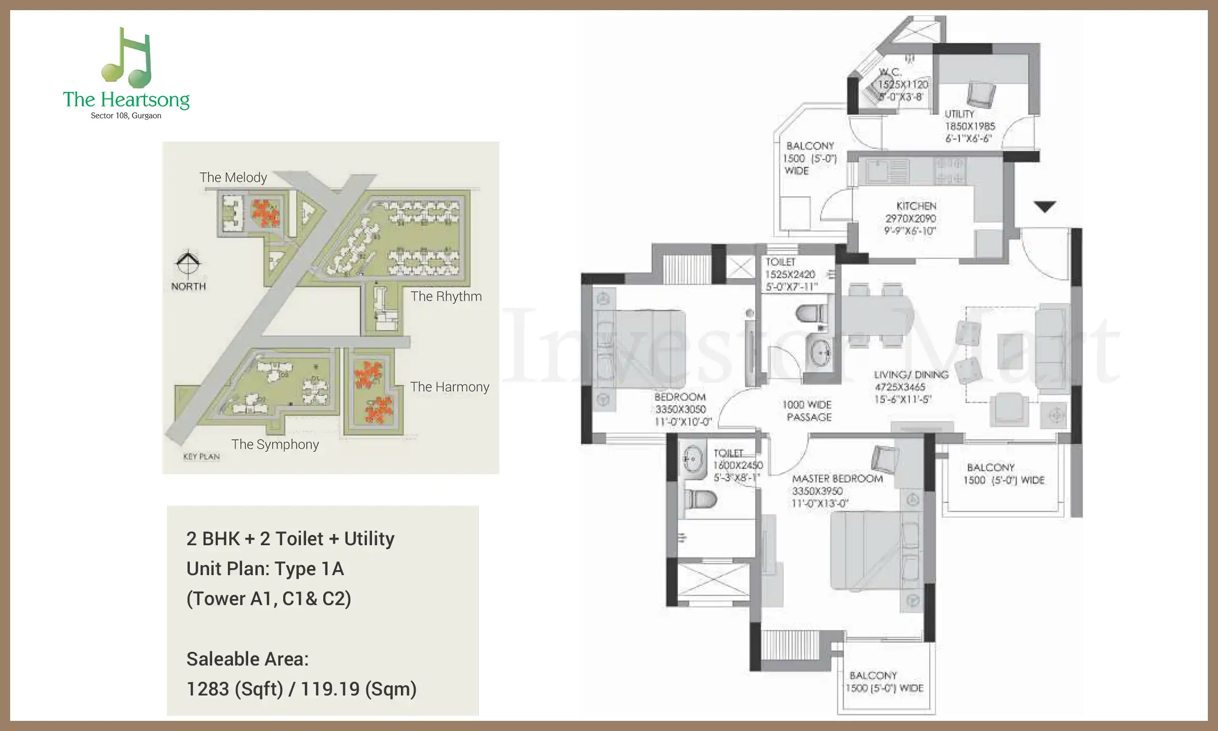 1283 Sqft
