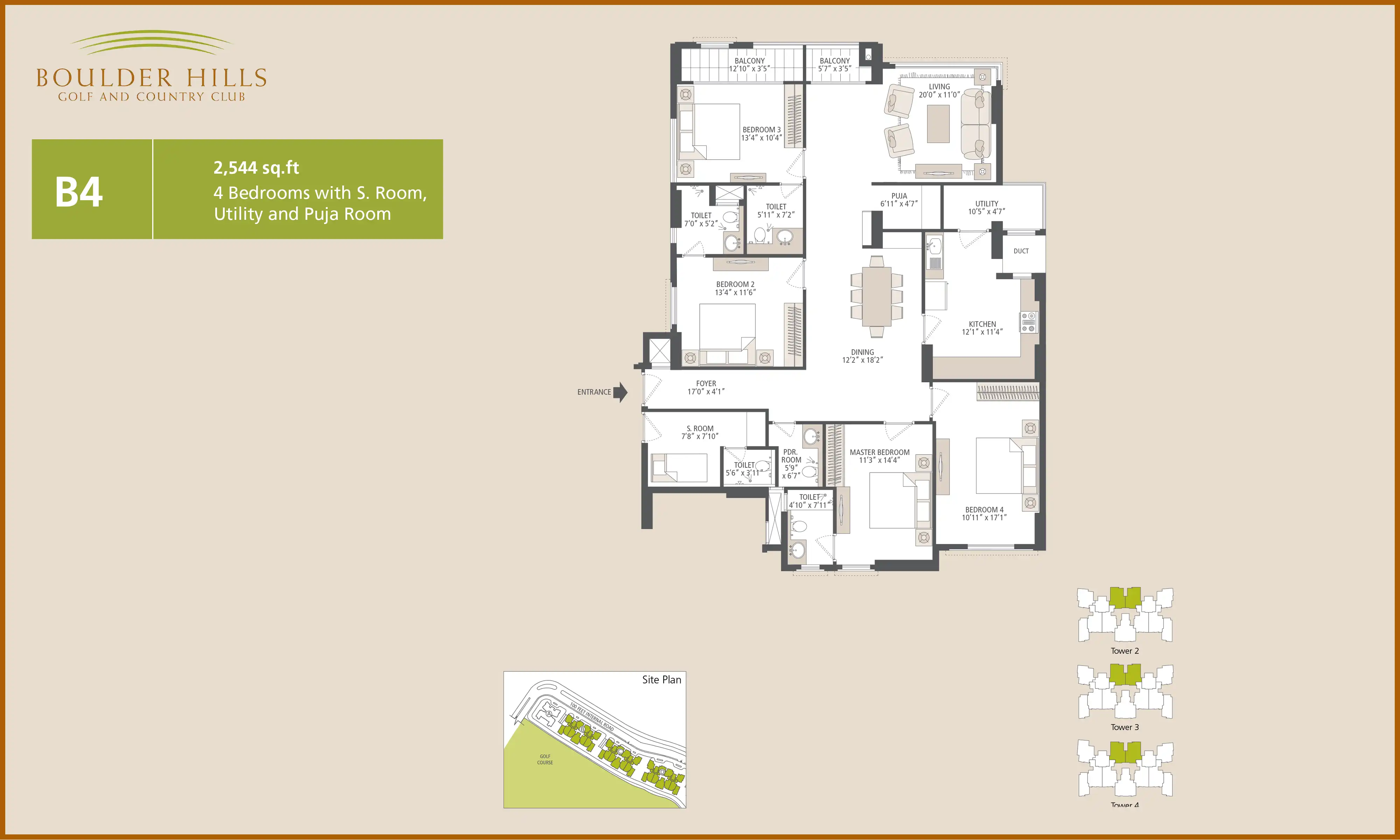 2544 Sqft