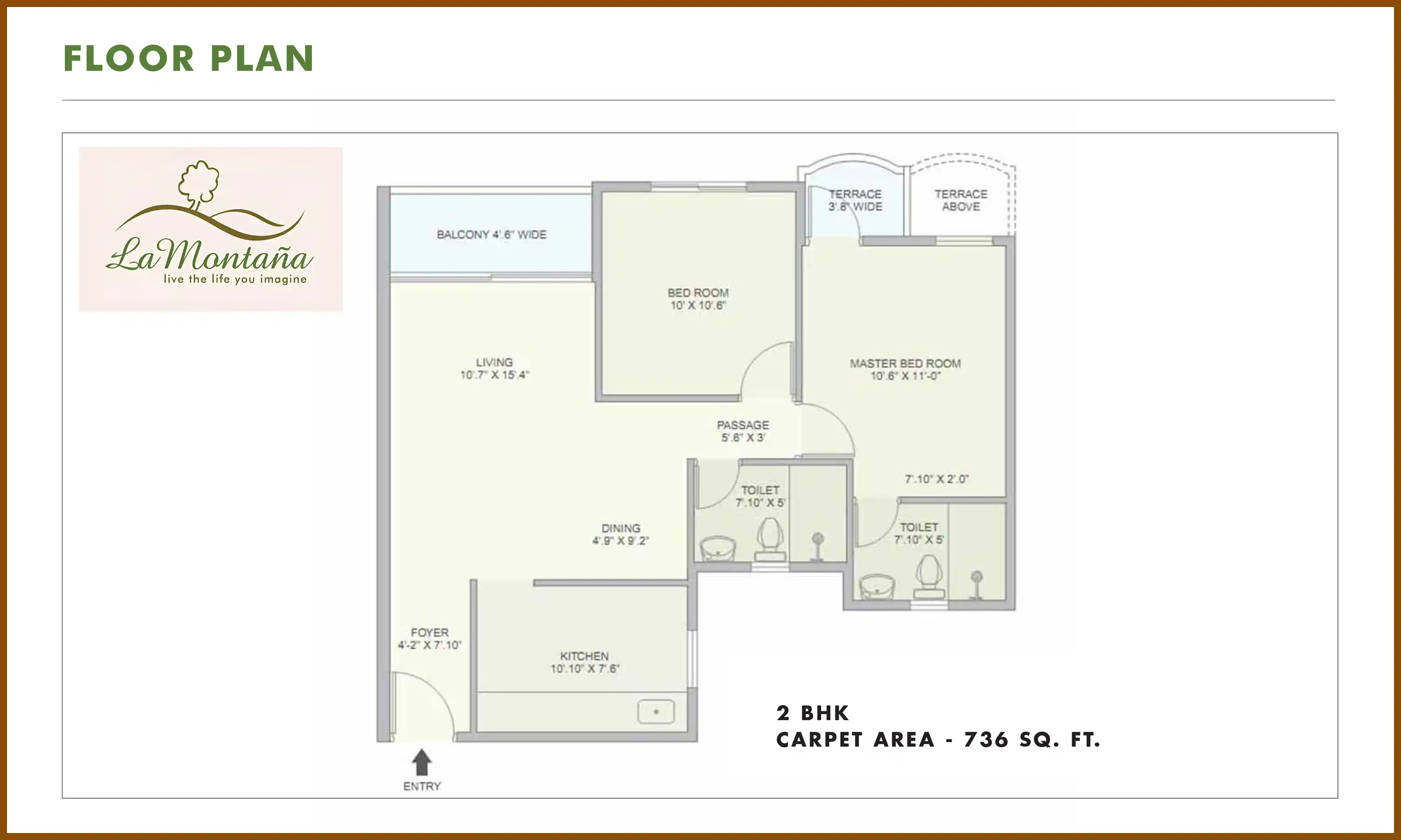 736 Sqft