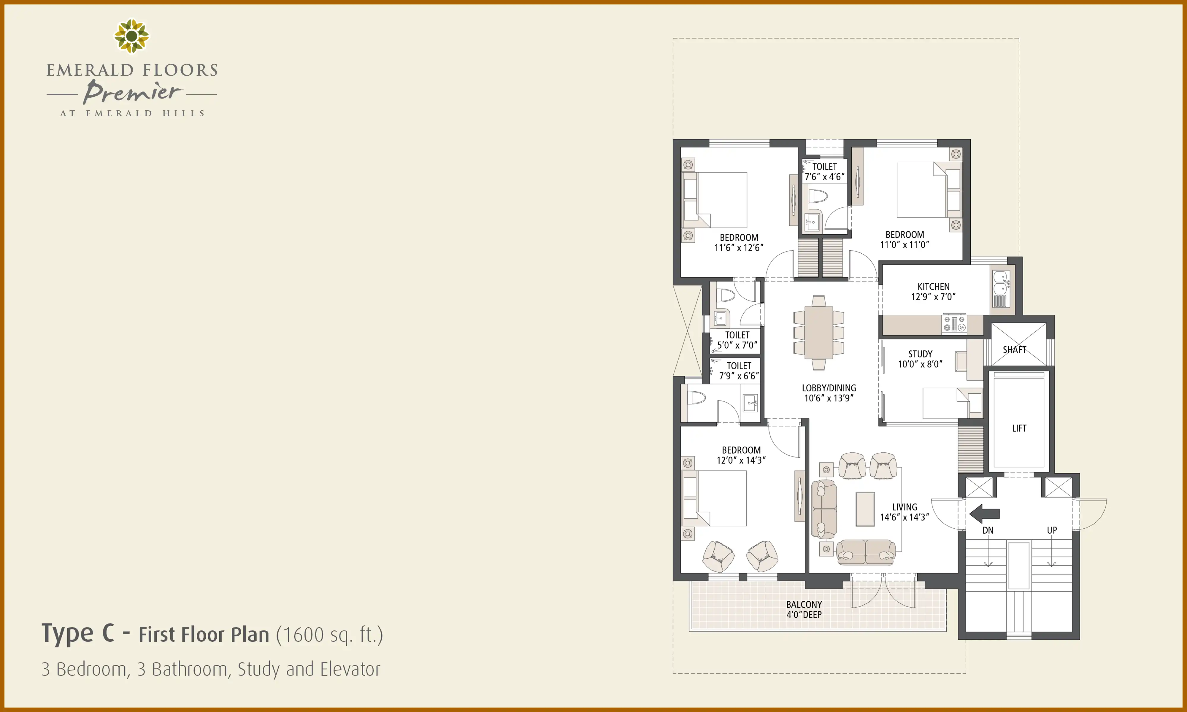1600 Sqft