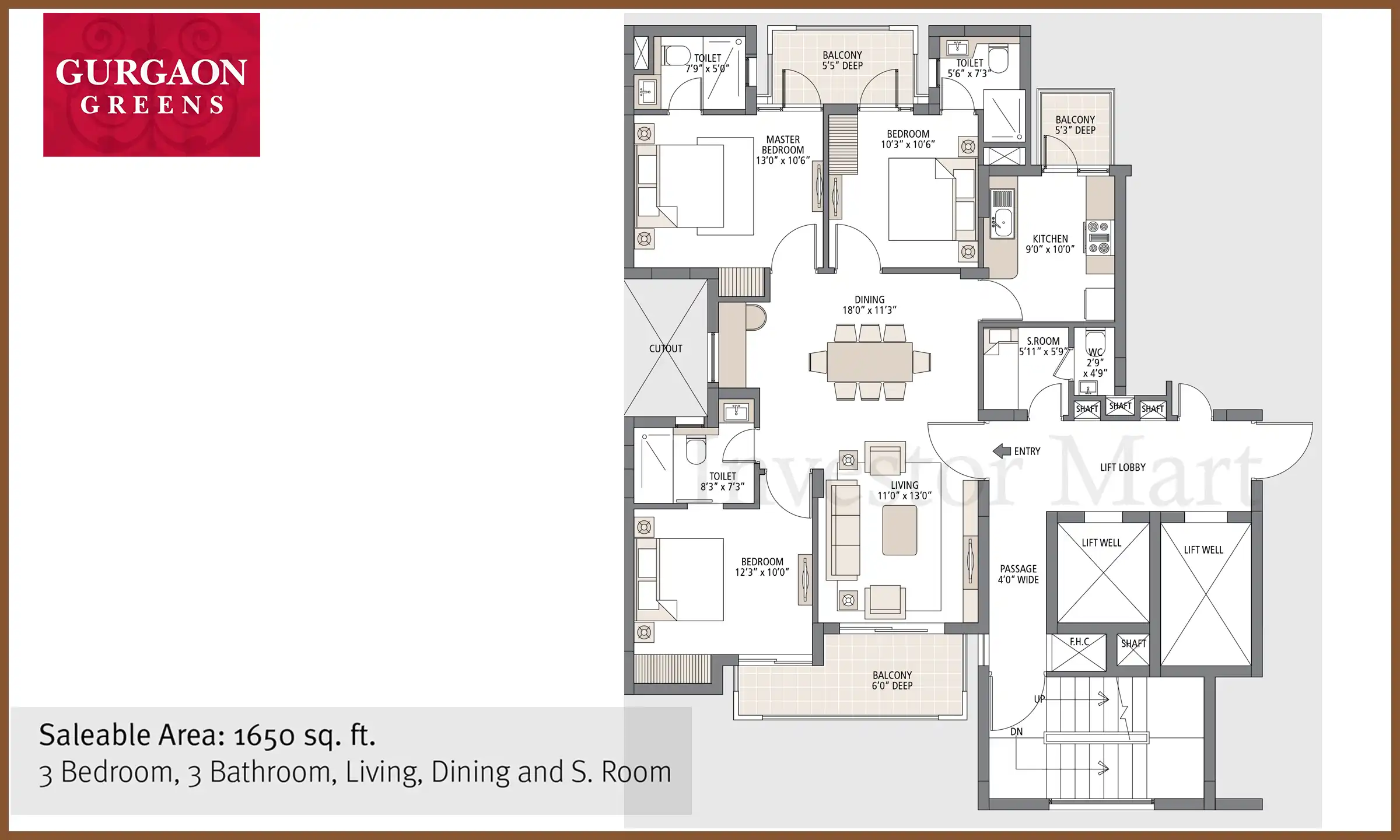 1650 Sqft