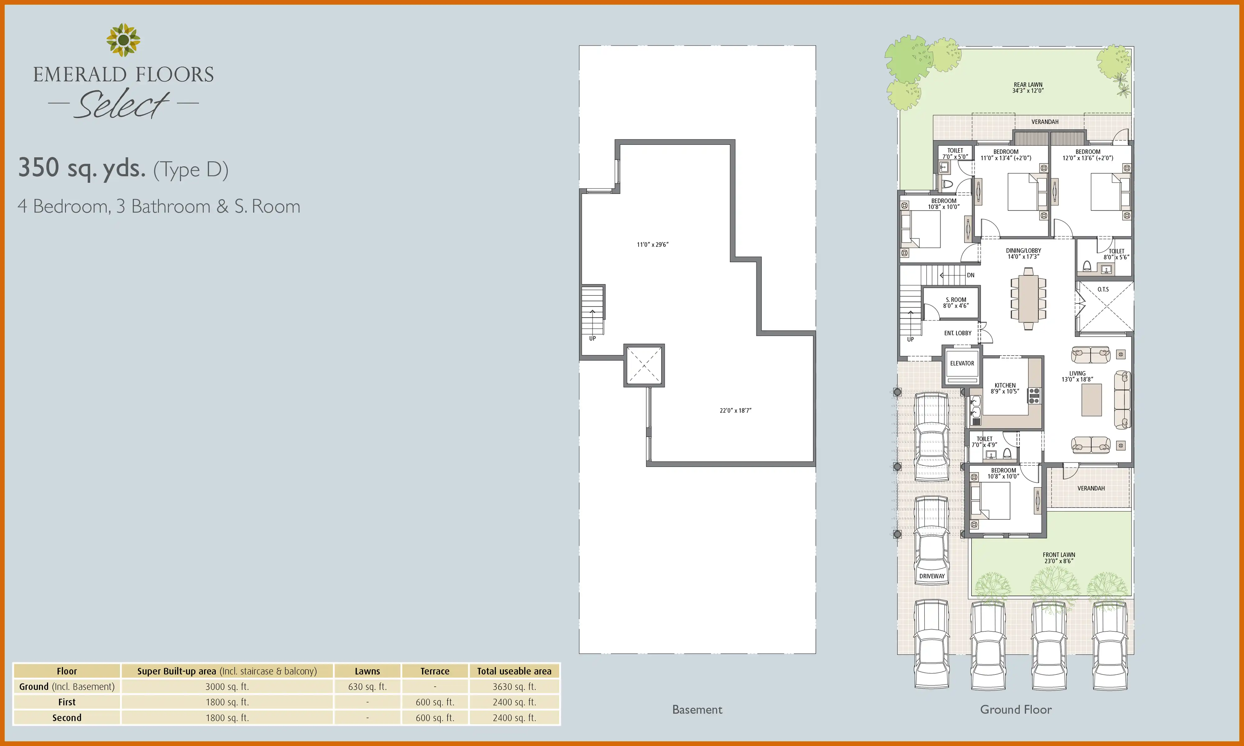 3000 Sqft