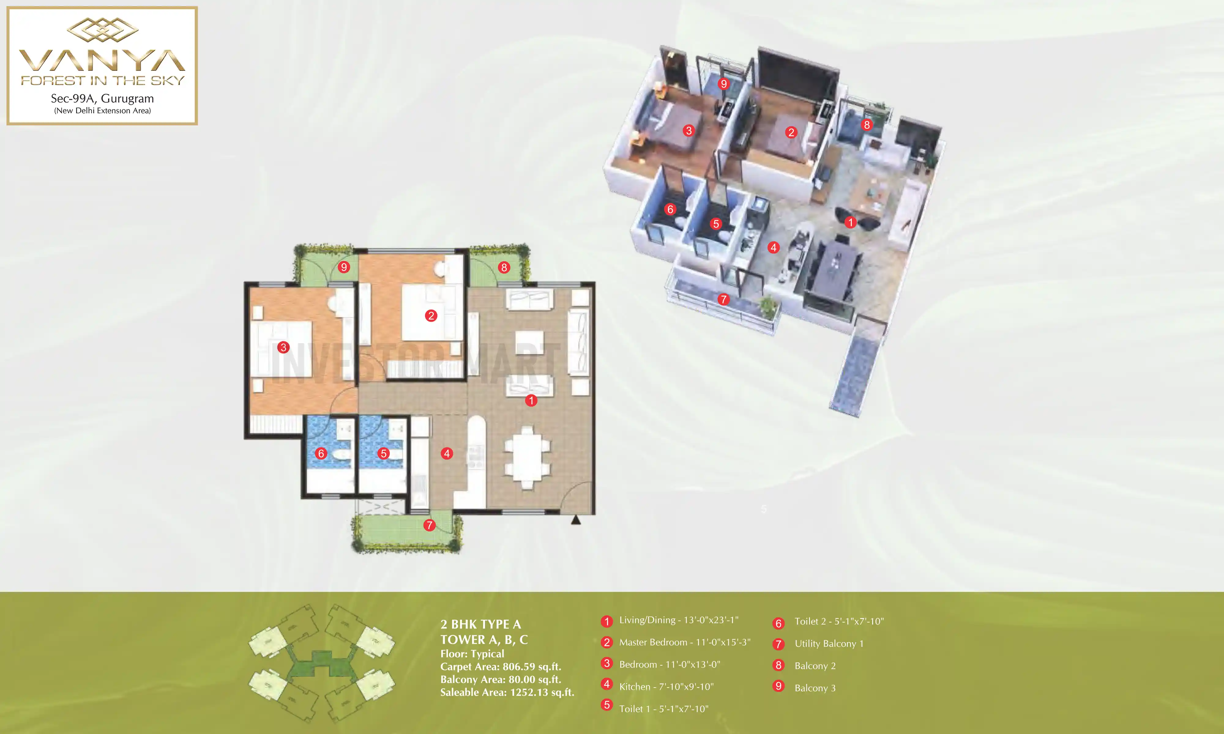 1252 Sqft