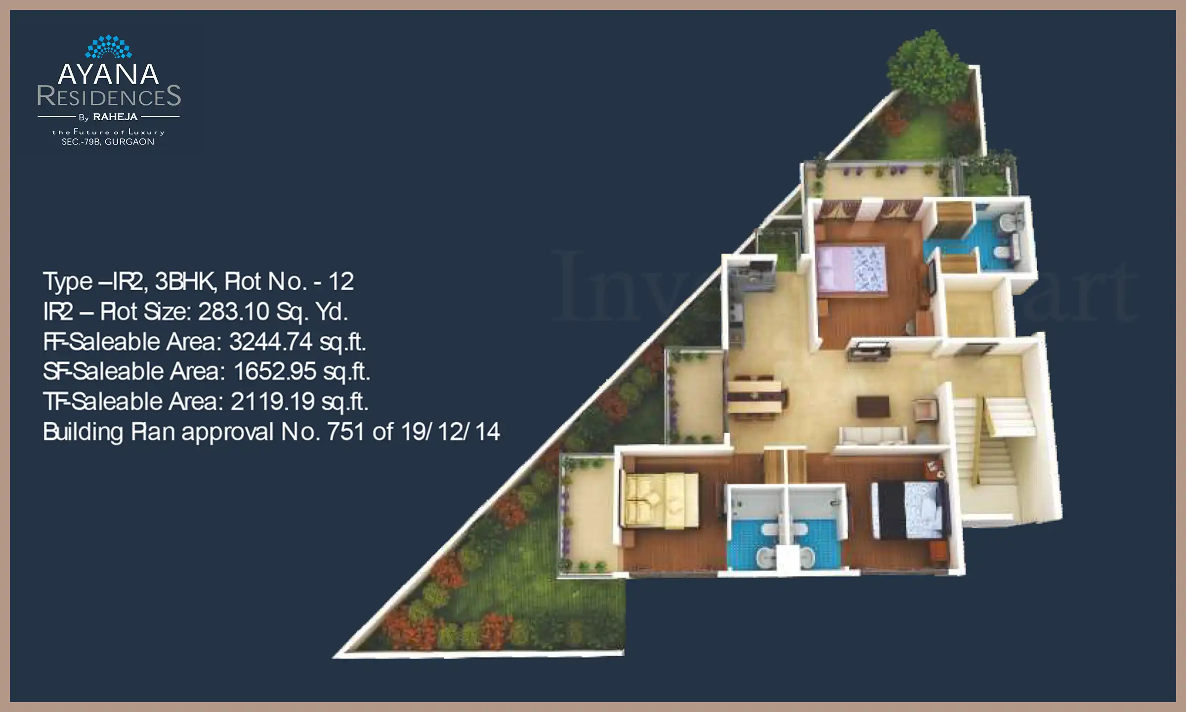 3244 Sqft