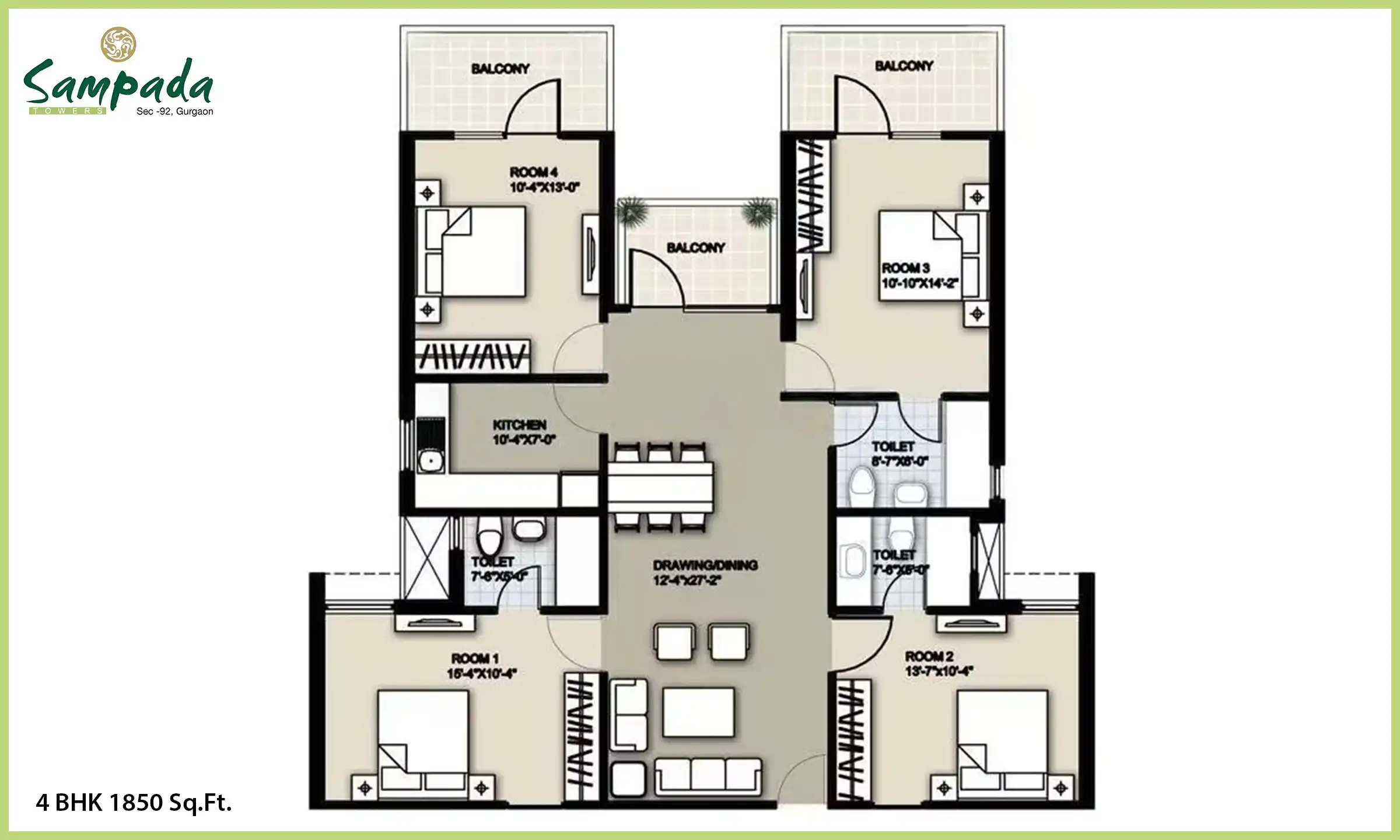 1850 Sqft