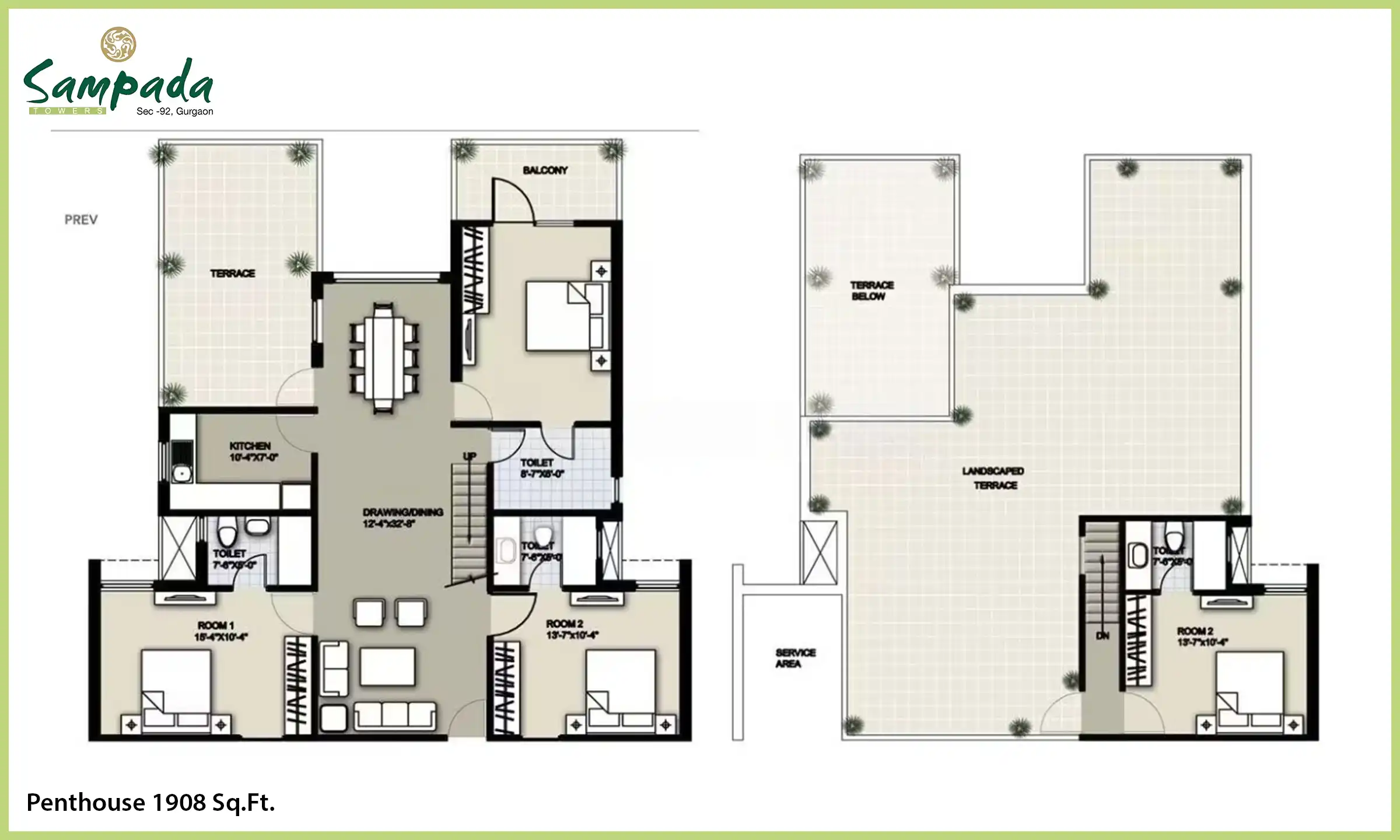1908 Sqft
