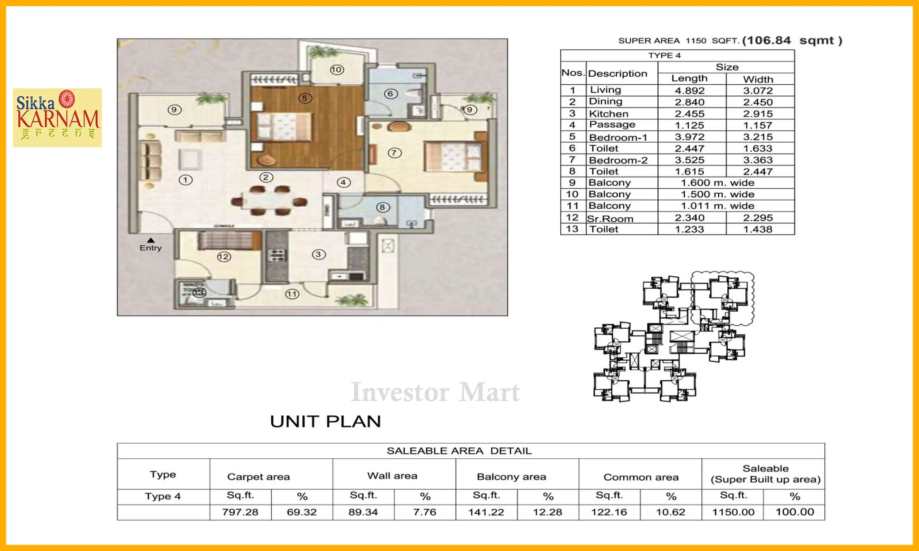 1150 Sqft