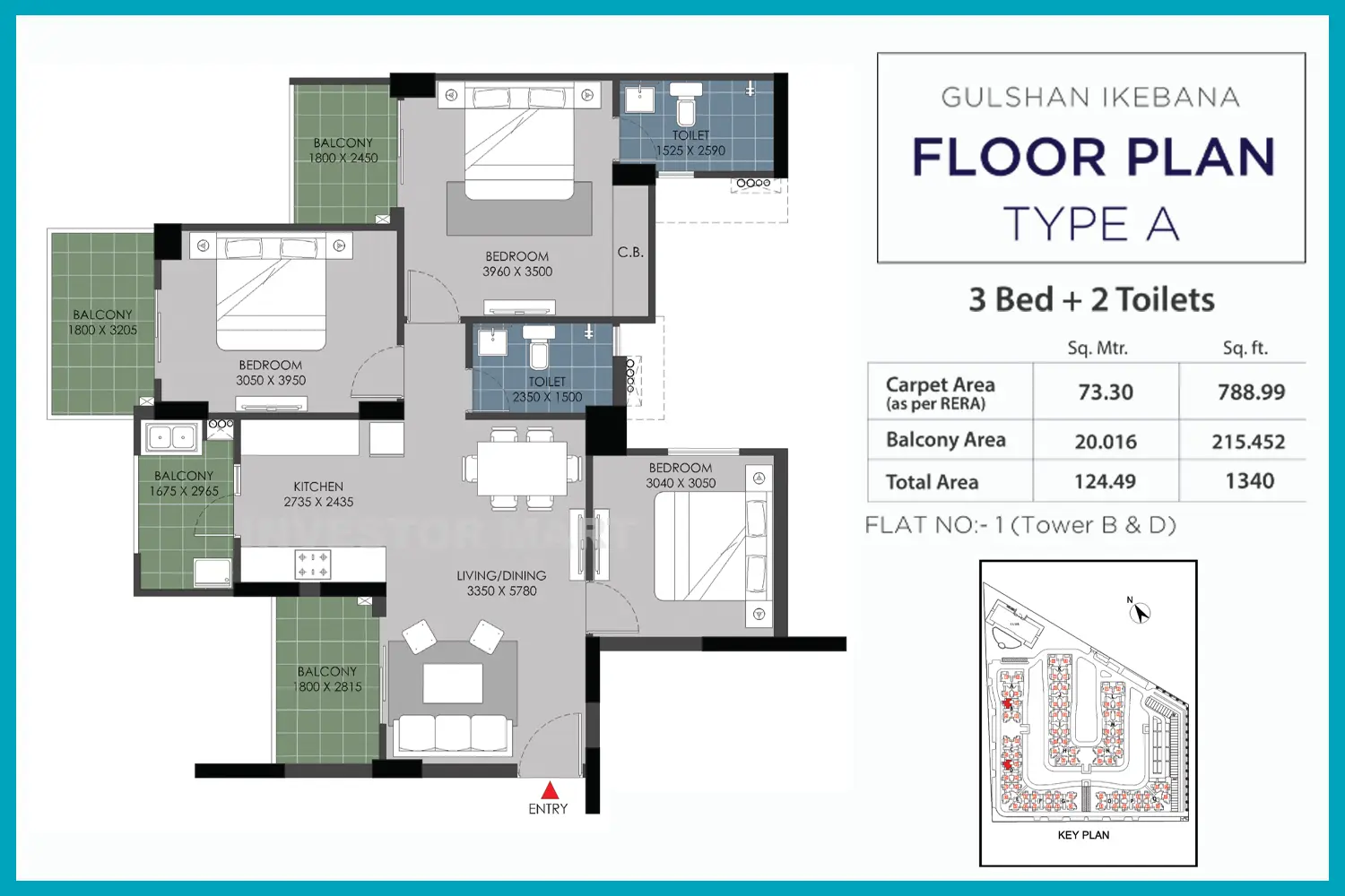 1340 Sqft
