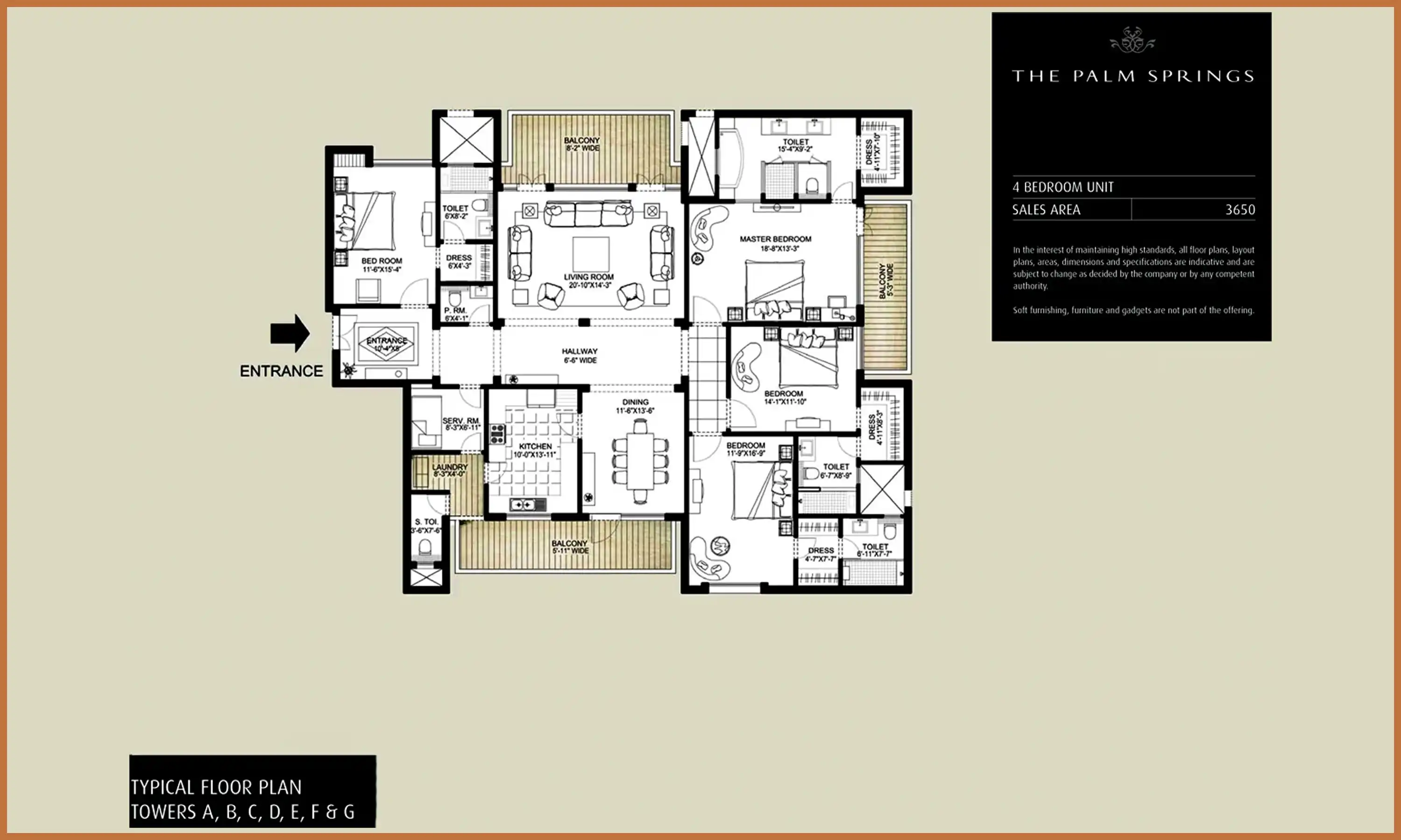 3650 Sqft