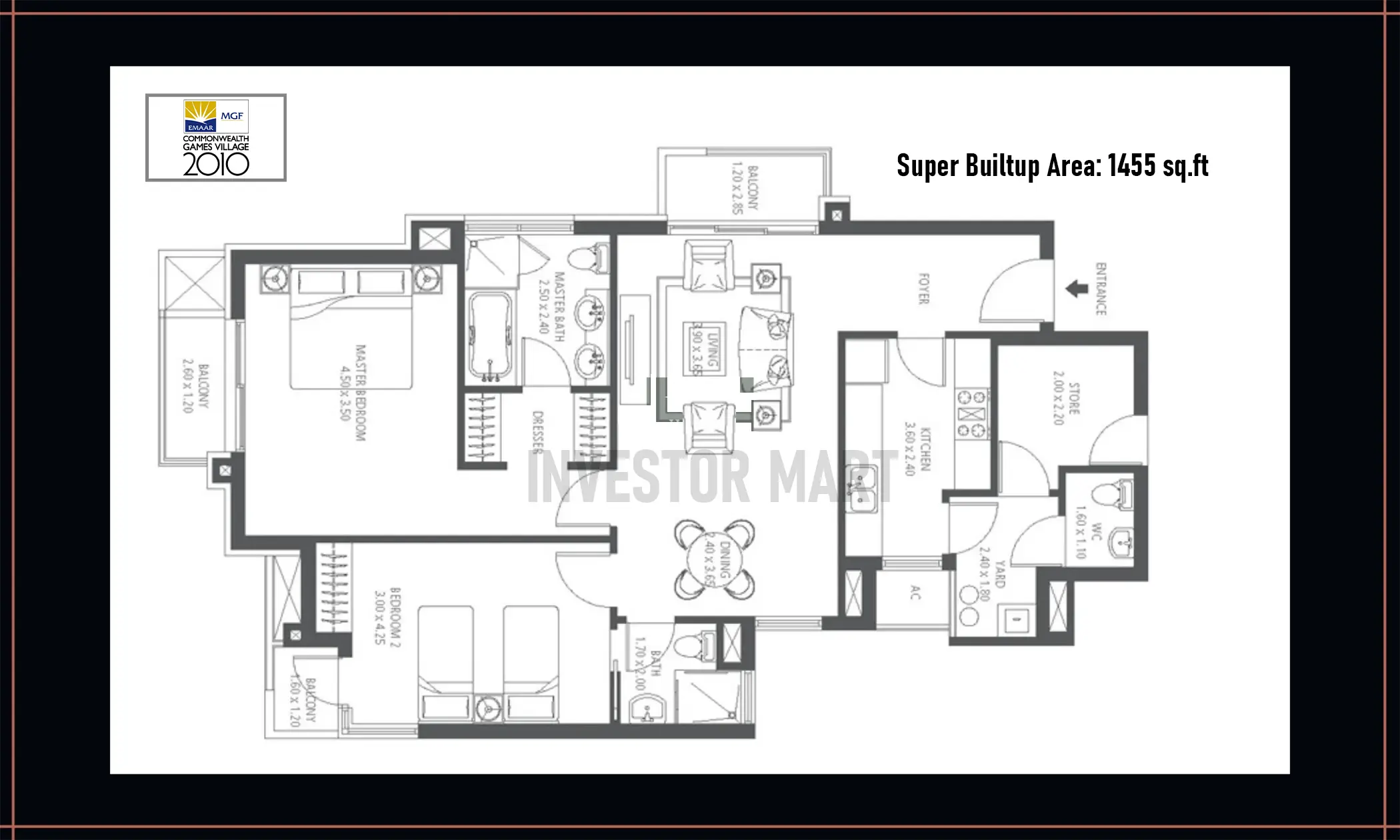 1455 Sqft