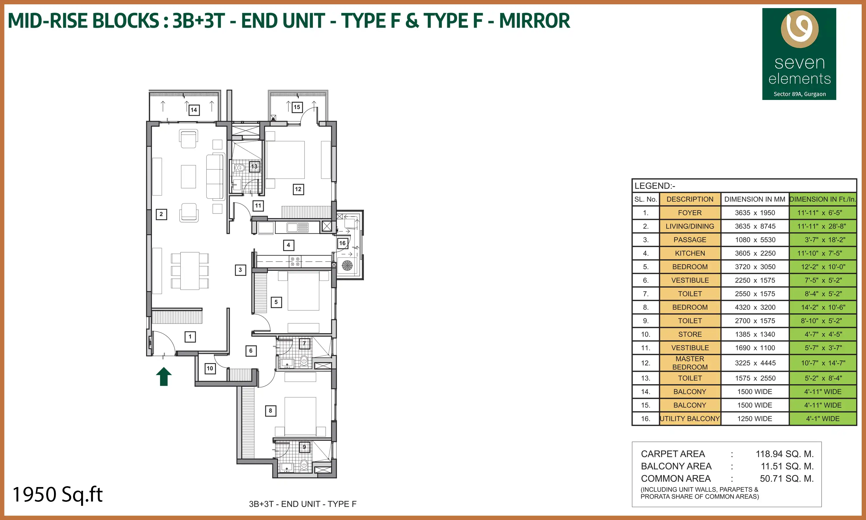 1950 Sqft