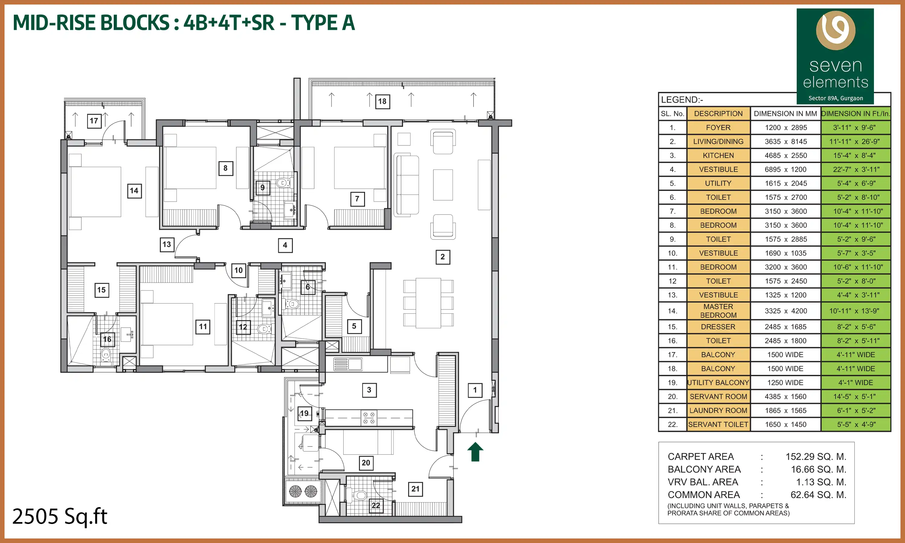 2505 Sqft