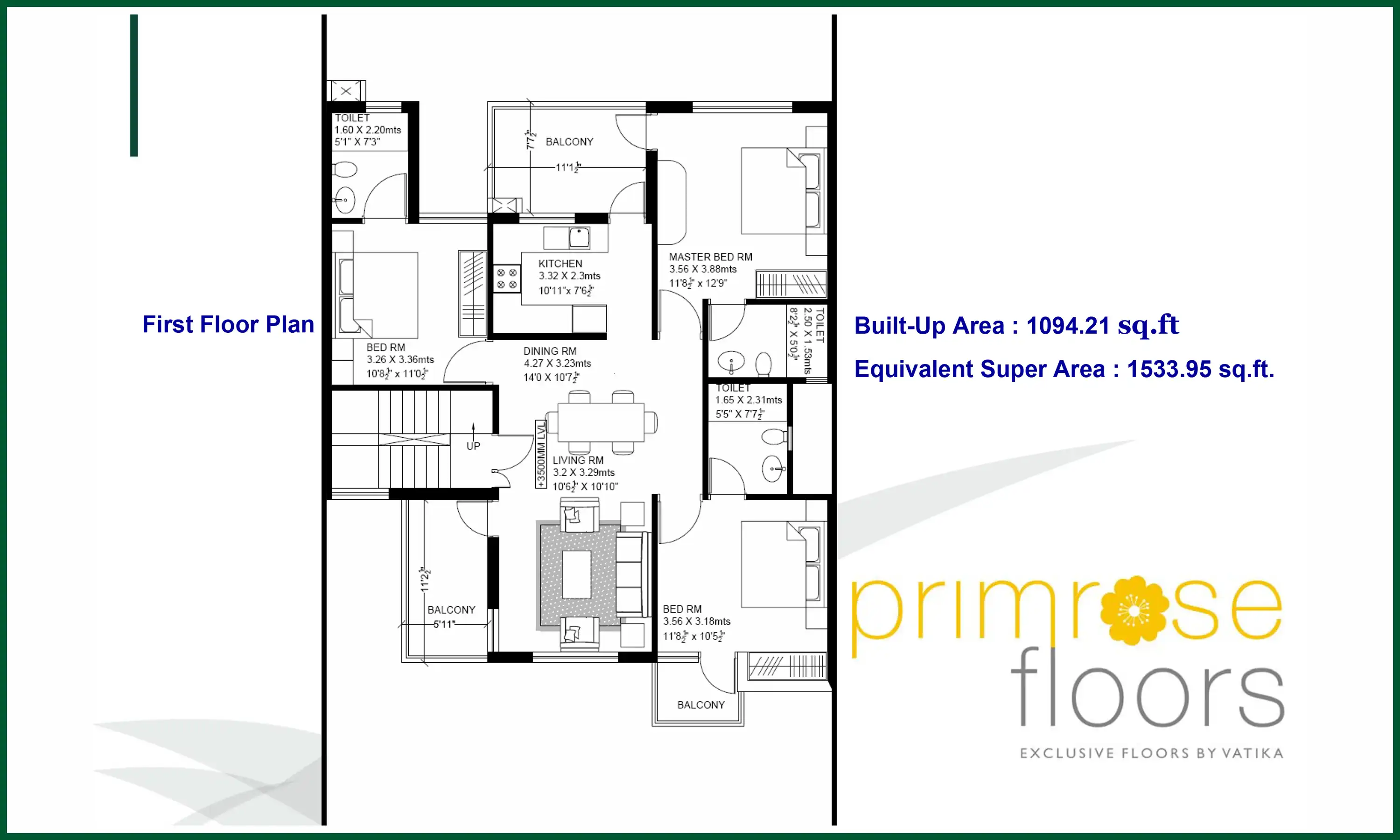 1534 Sqft