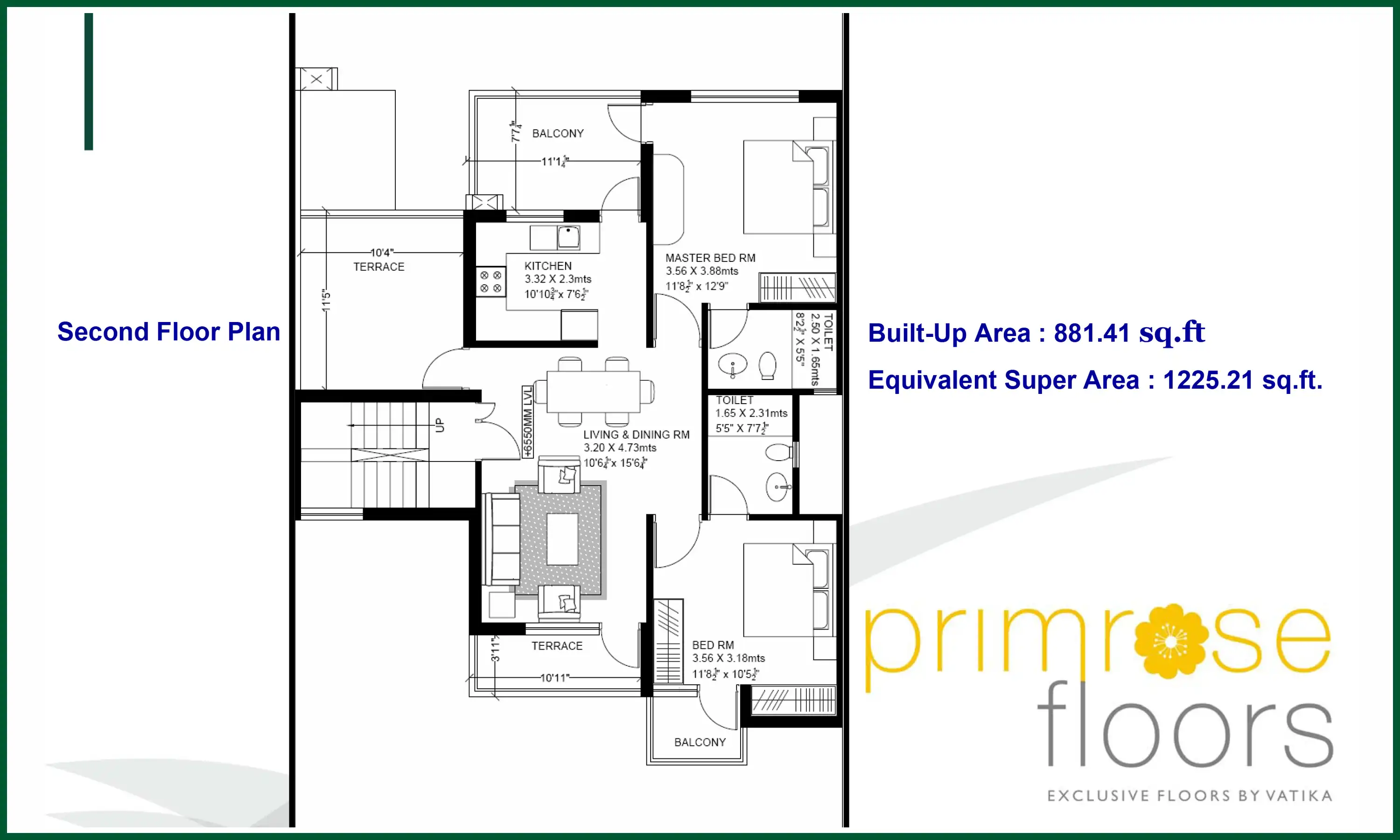 1226 Sqft