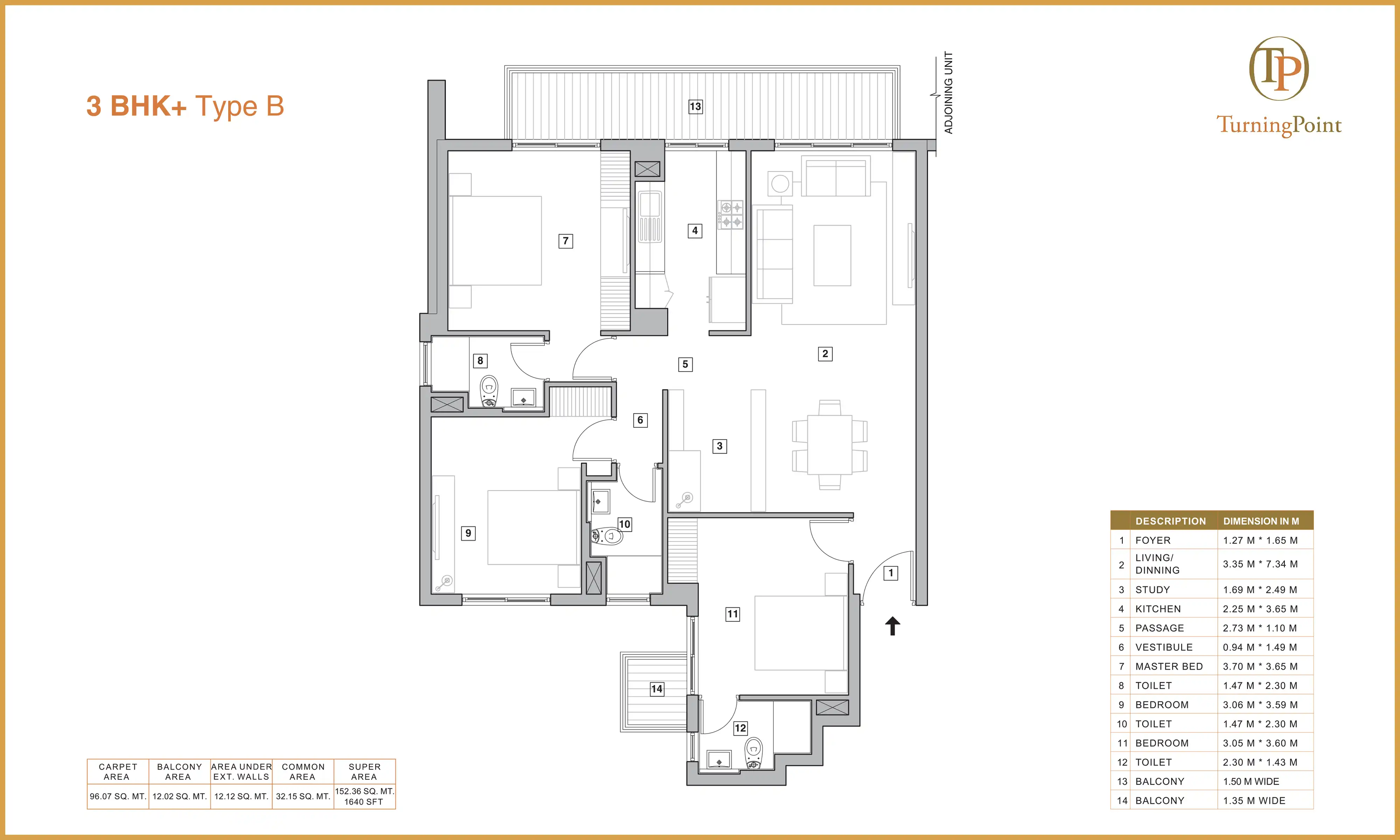 1640 Sqft