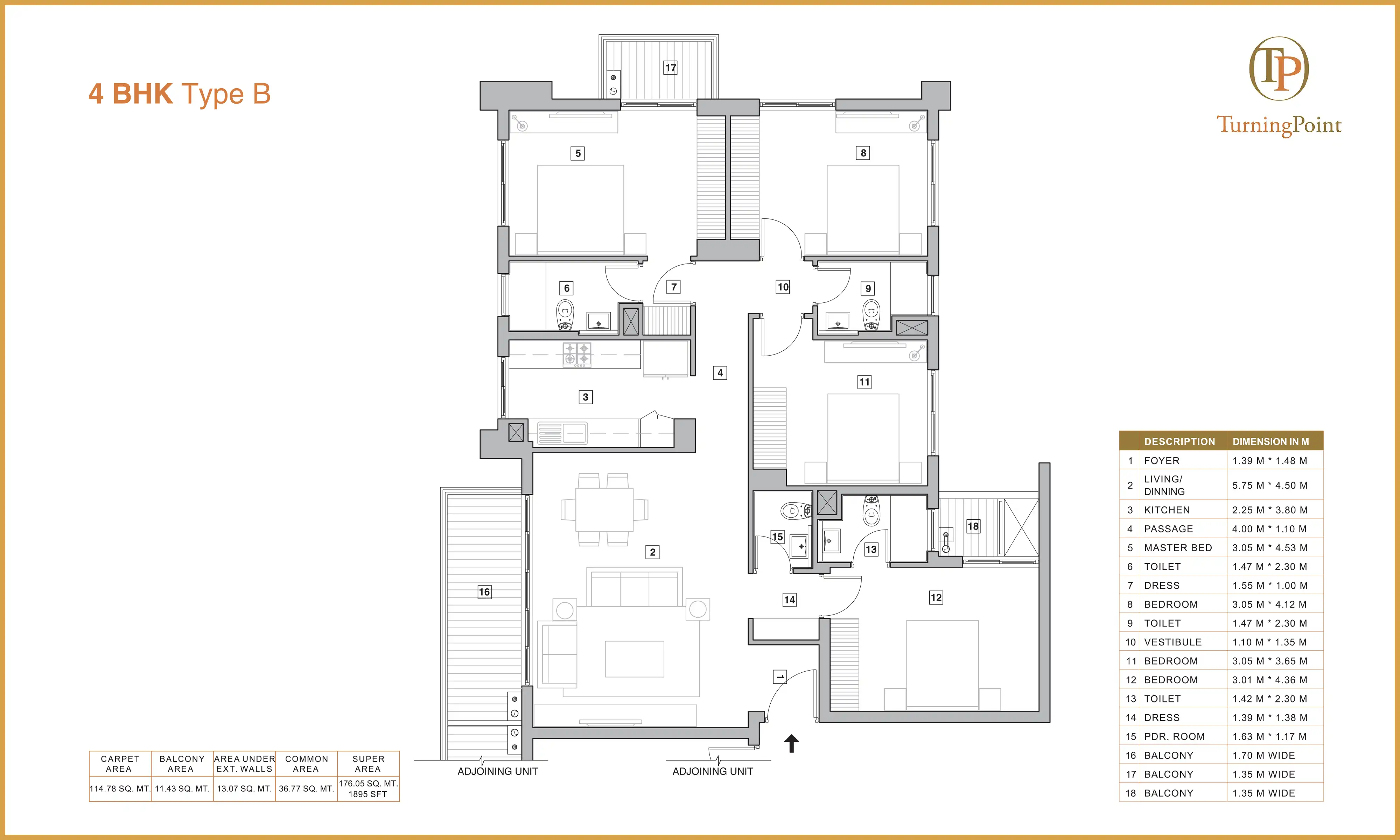1895 Sqft