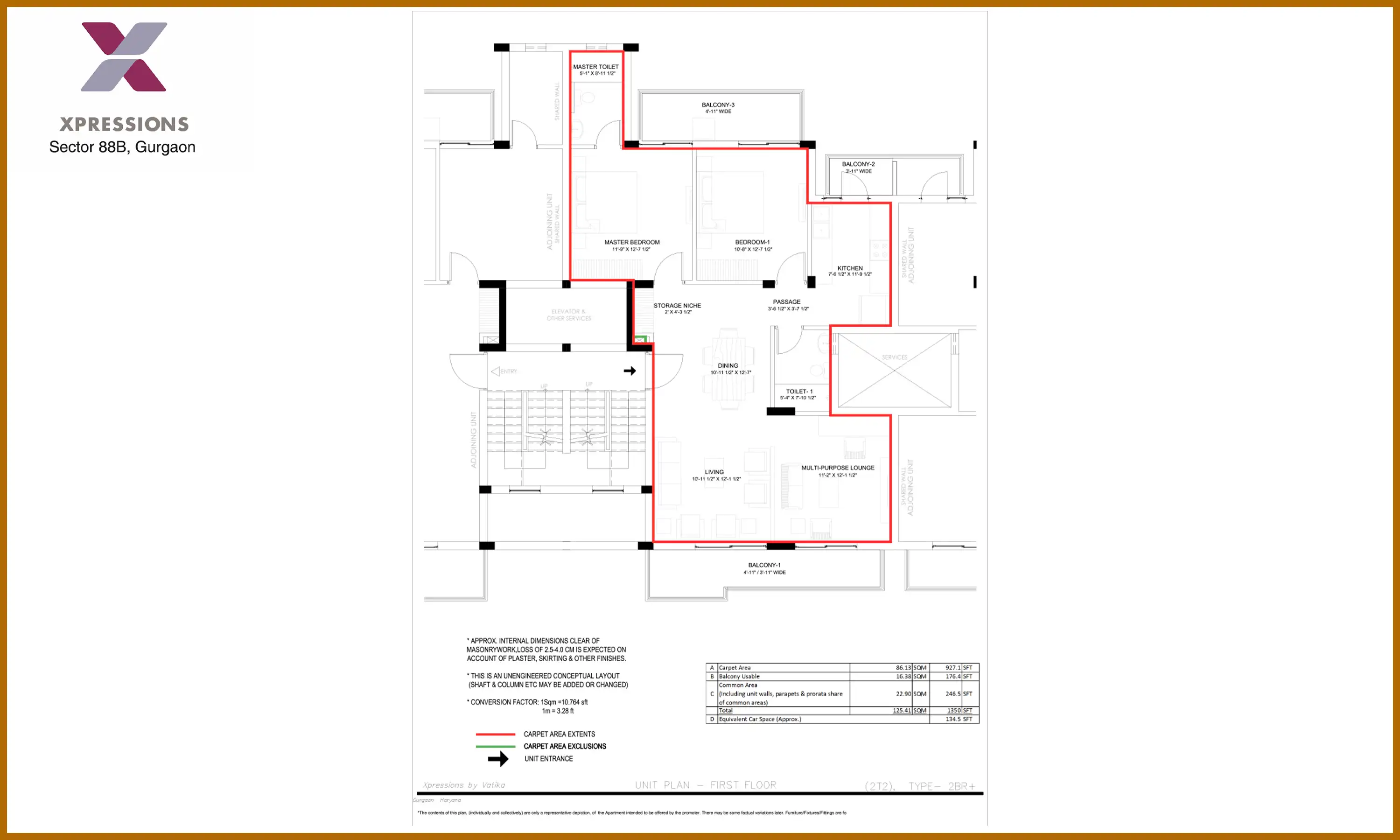 1350 Sqft