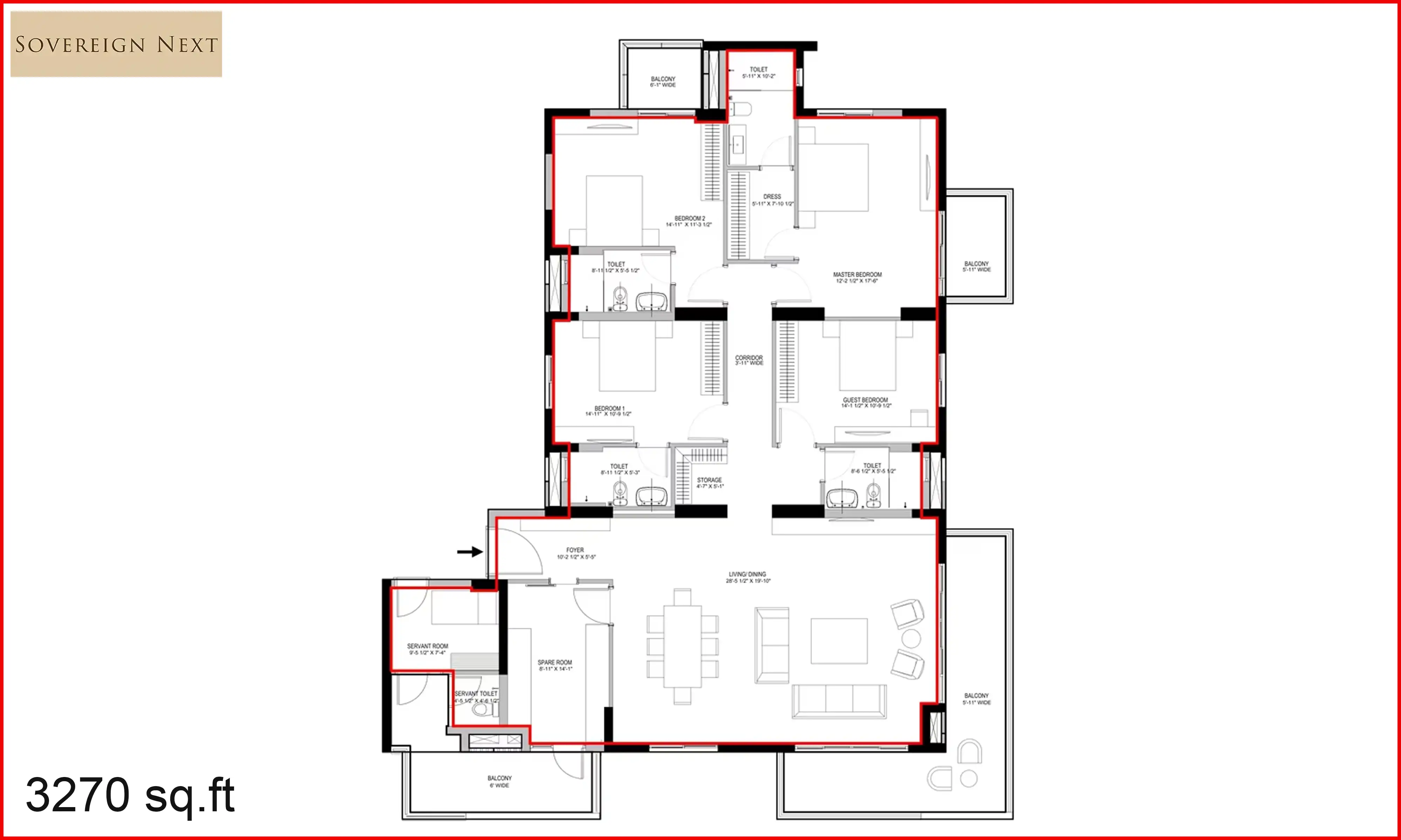 3270 Sqft