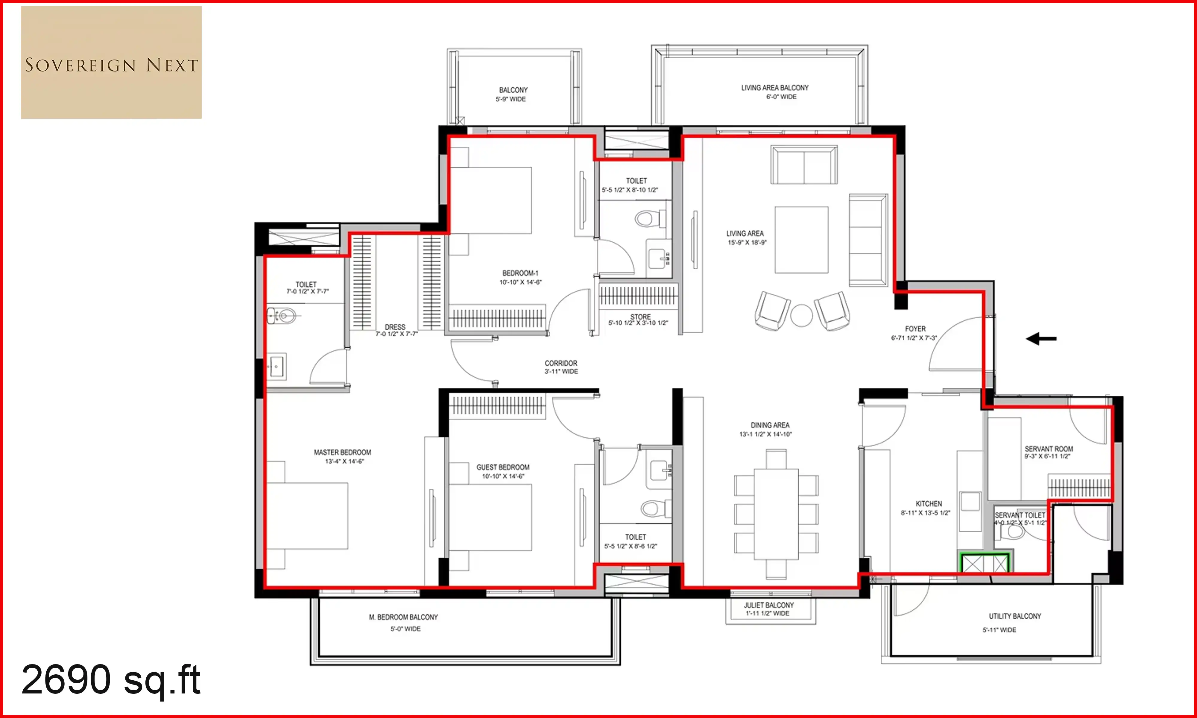 2690 Sqft