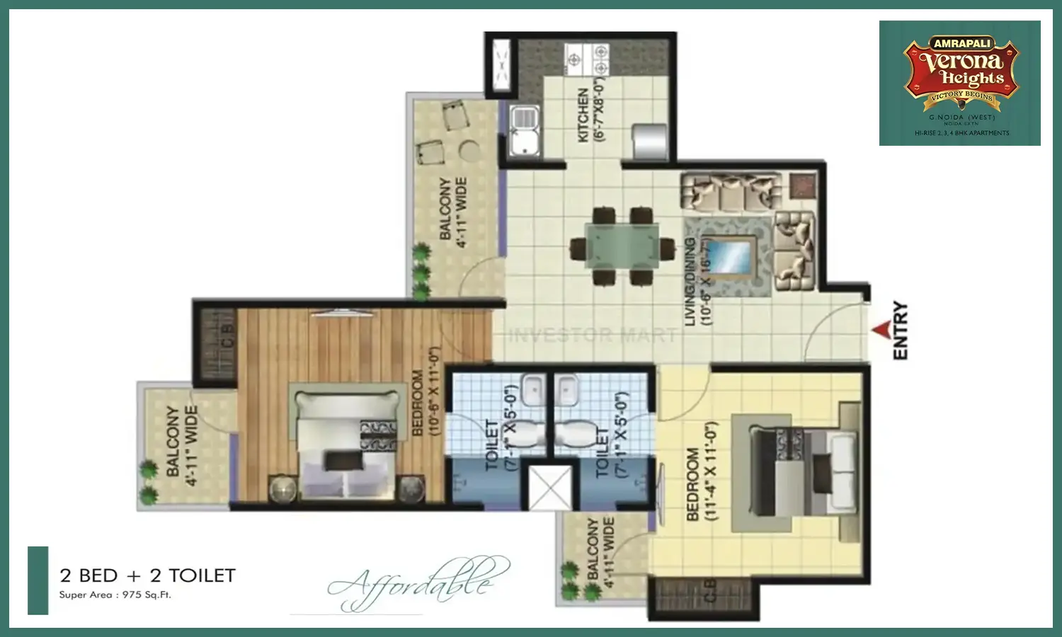 975 Sqft
