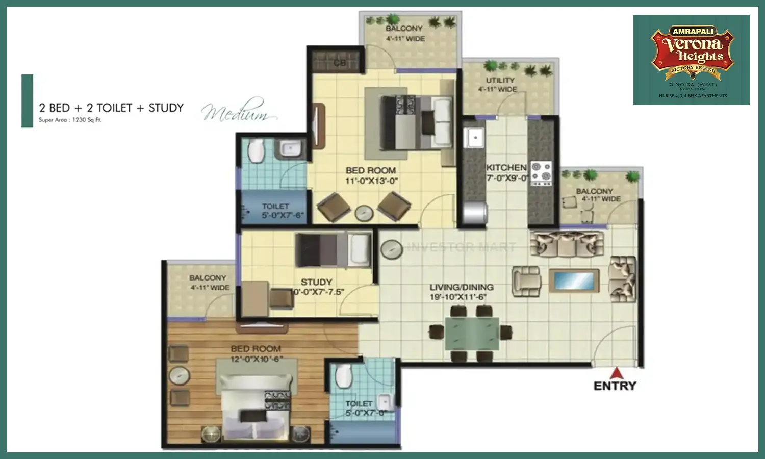 1230 Sqft